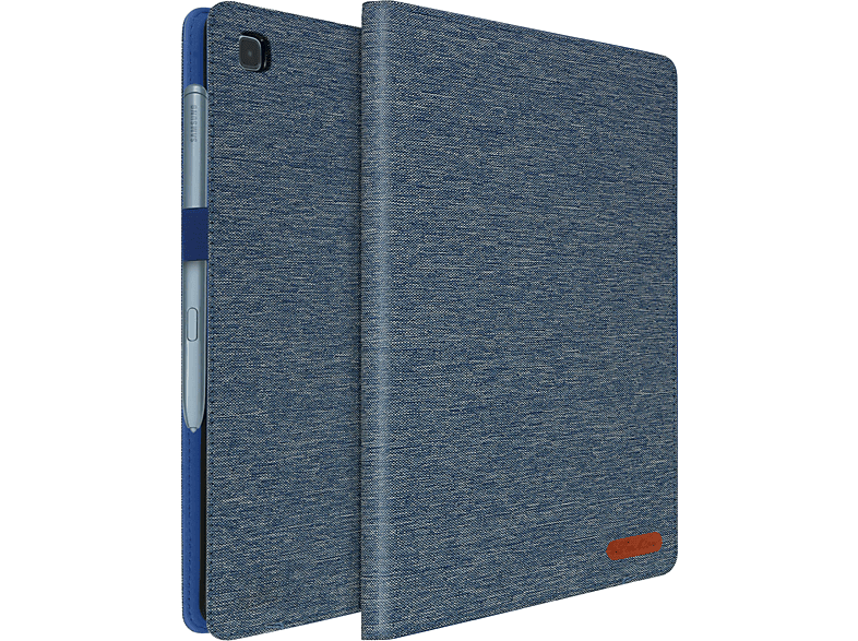 AVIZAR Shmats Series Etui Bookcover für Samsung Stoff, Blau