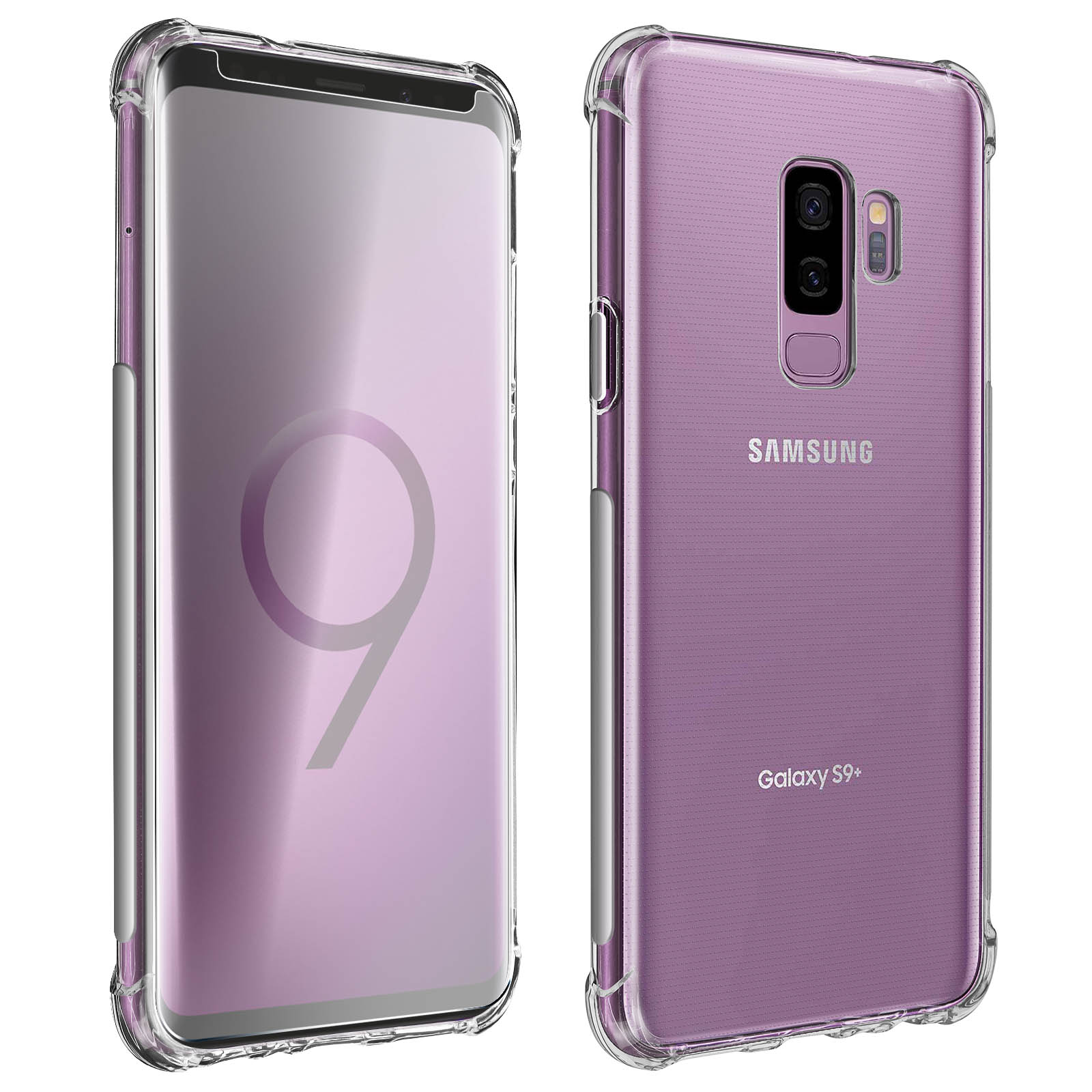Backcover, Transparent Galaxy AVIZAR S9 Series, Prems Samsung, Plus,