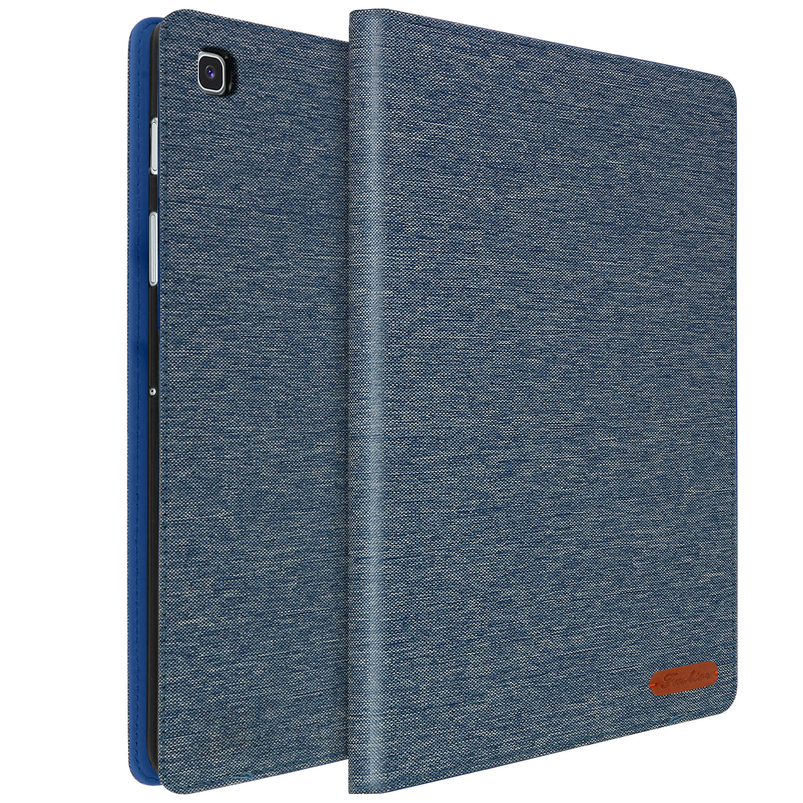 AVIZAR Shmats Series Etui Blau für Samsung Bookcover Stoff