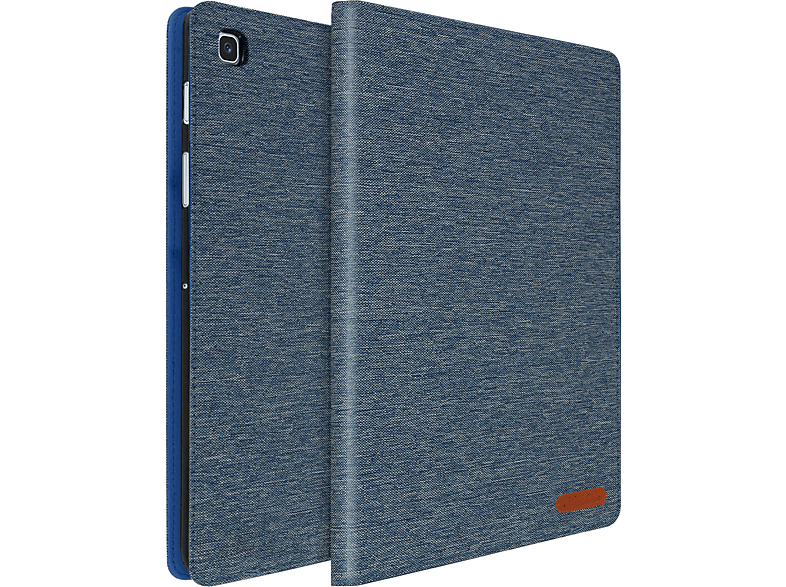 AVIZAR Shmats Series Etui Bookcover Blau für Samsung Stoff