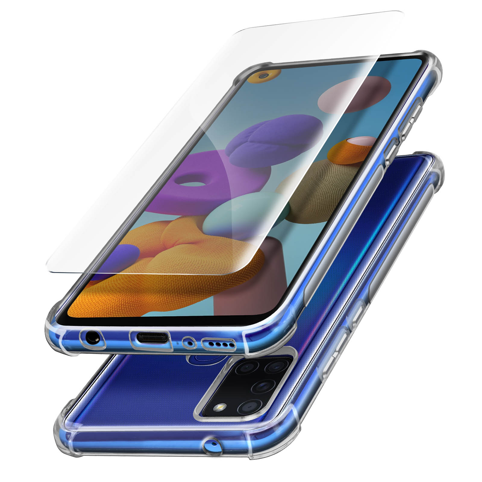 AVIZAR Prems Galaxy Samsung, A21s, Series, Transparent Backcover