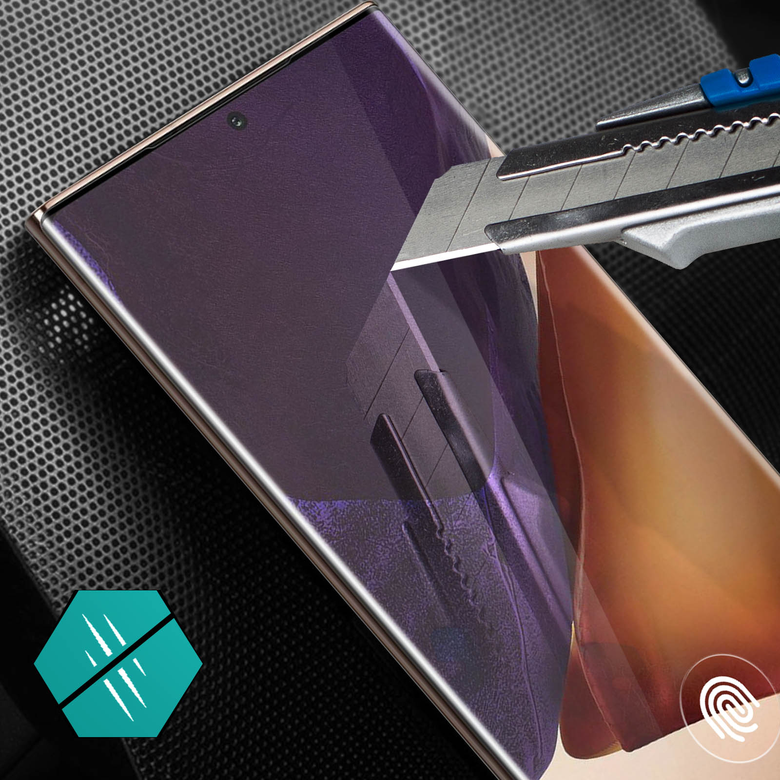 AVIZAR Gehärtetes Glas Schutzfolie mit Härtegrad Galaxy Samsung Glas-Folien(für Ultra) 20 Note 9H