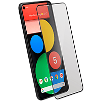 AVIZAR Gehärtetes Glas Schutzfolie mit 9H Härtegrad, Rand Schwarz Displayschutz(für Google Pixel 5)