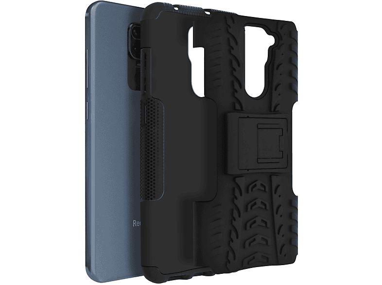 AVIZAR Quadro Series, Backcover, Xiaomi, Schwarz 9, Redmi Note