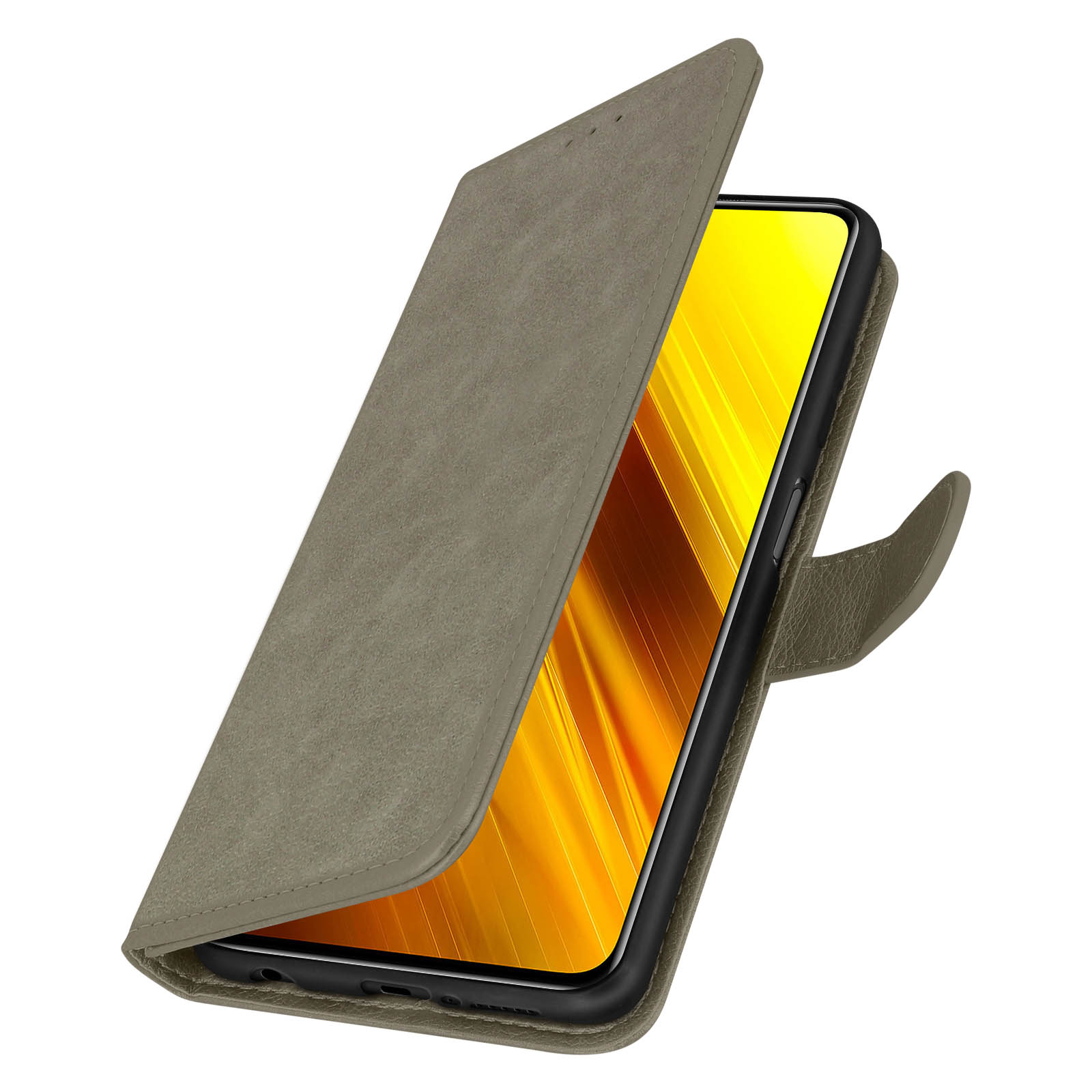 AVIZAR Chesterfield Xiaomi, Bookcover, X3 Pro, Poco Grau Series