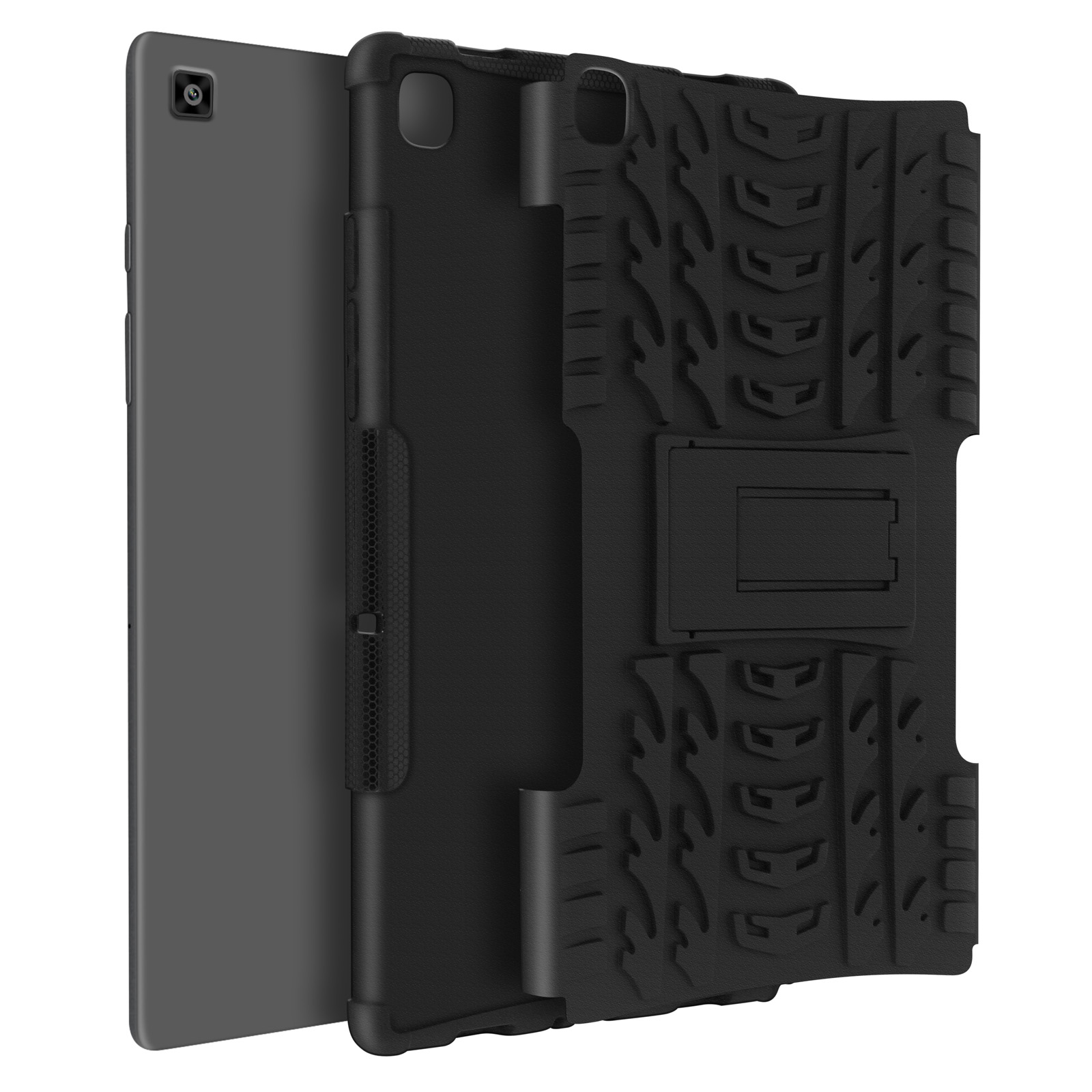 AVIZAR Quadro Series für Samsung und Schutzhüllen Backcover Polycarbonat Schwarz Silikongel