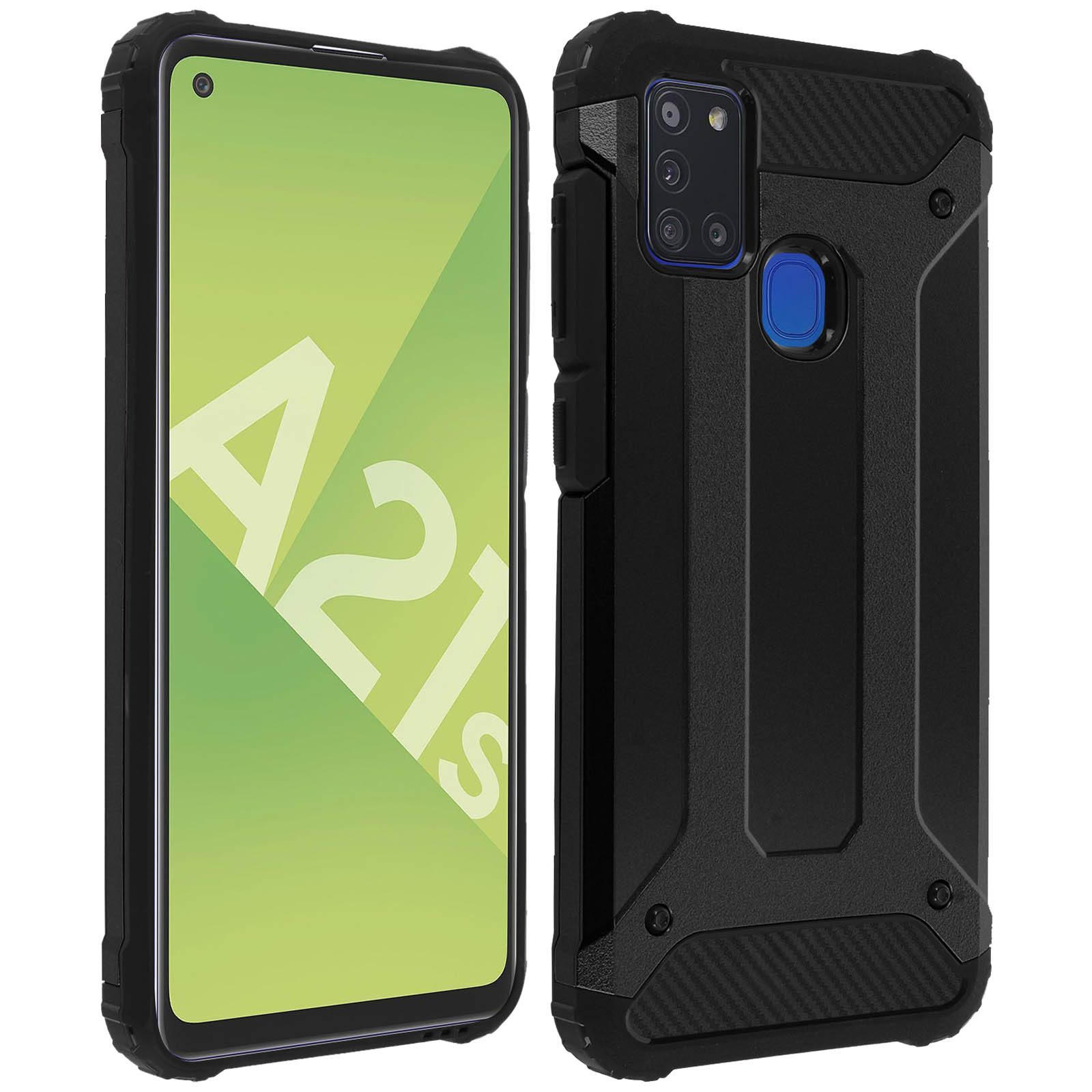AVIZAR Defender Backcover, Series, Galaxy Schwarz A21s, Samsung