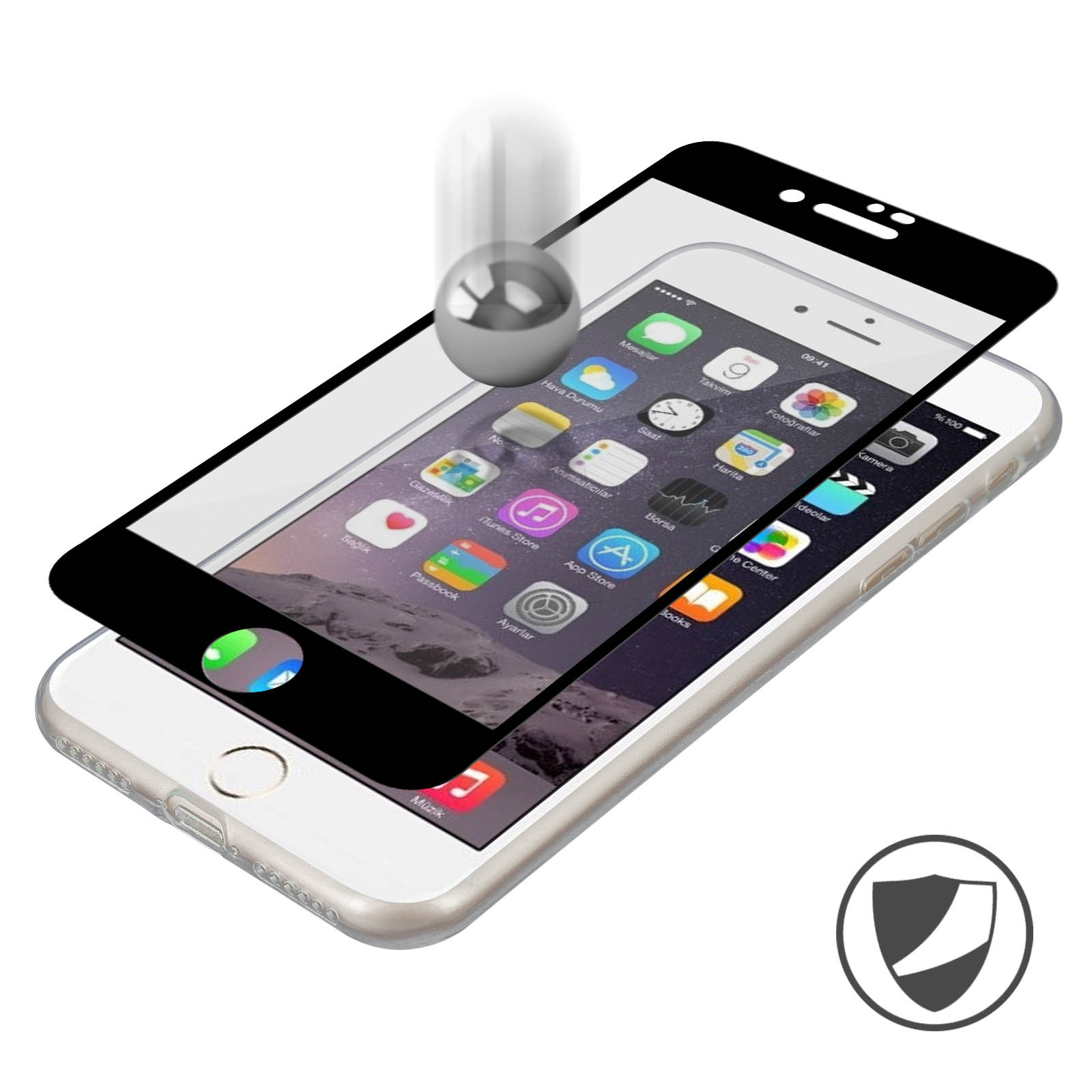 AVIZAR Set iPhone SE 2022, Schwarz Series, Backcover, Apple