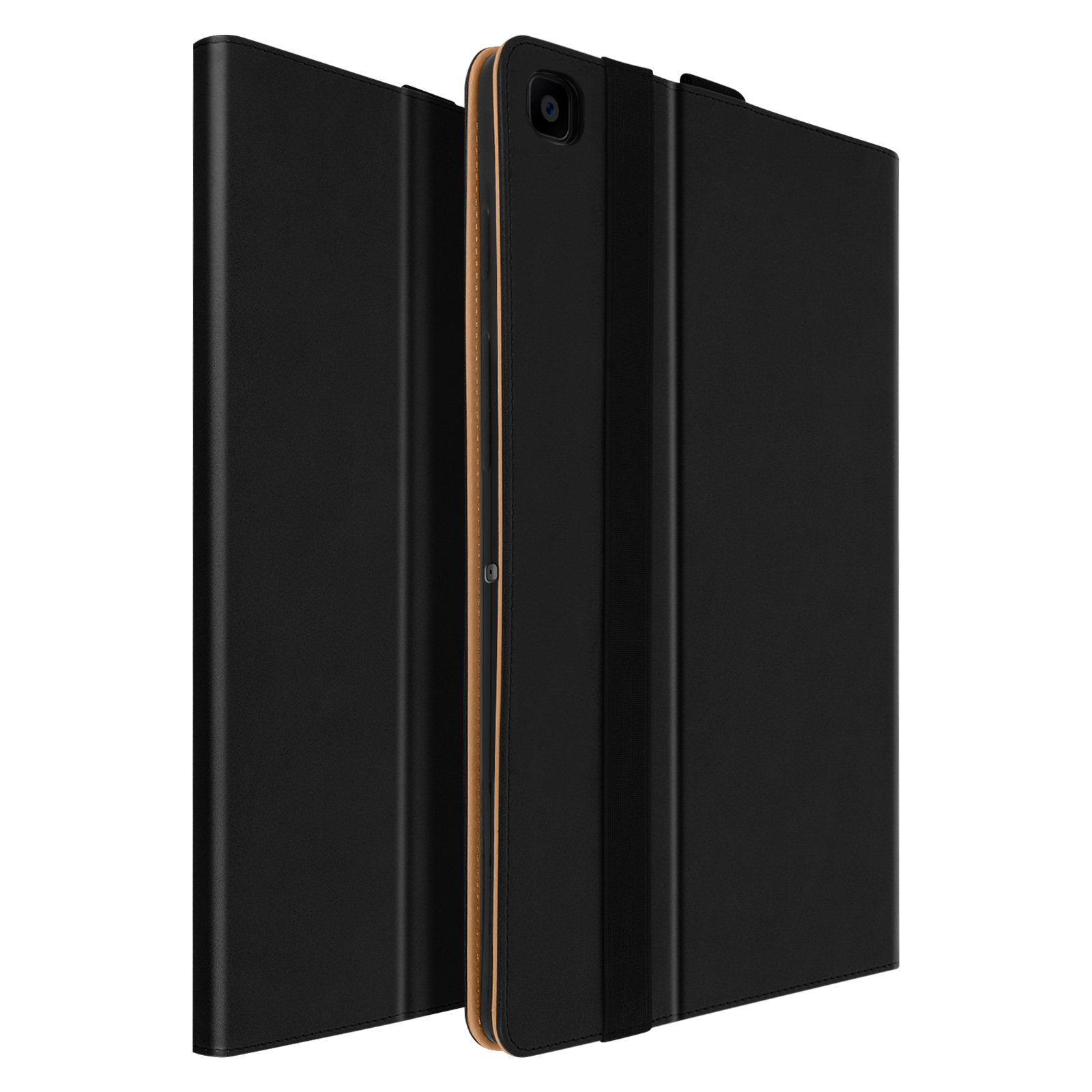Schwarz Leder, für Pro AVIZAR Samsung Bookcover Series Etui
