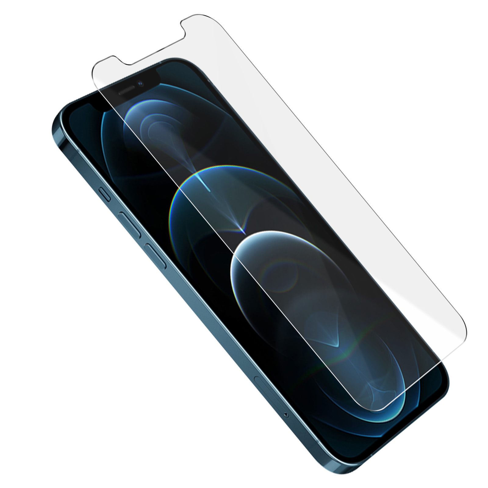 Schutzfolie iPhone Displayschutz(für 9H Glas Apple Gehärtetes Pro) 12 MUVIT Härtegrad mit