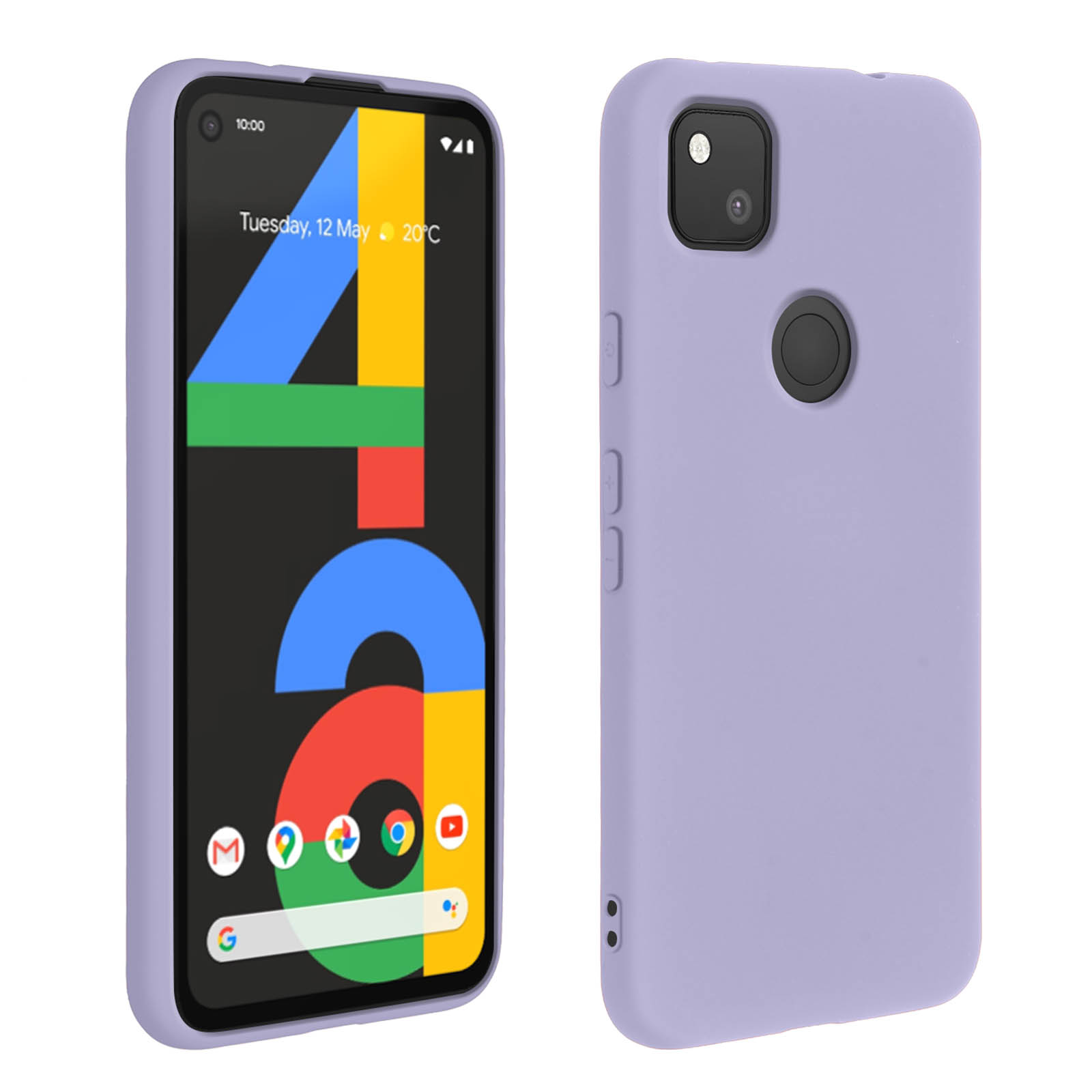 Google, 4A, Series, AVIZAR Violett Fast Pixel Backcover,
