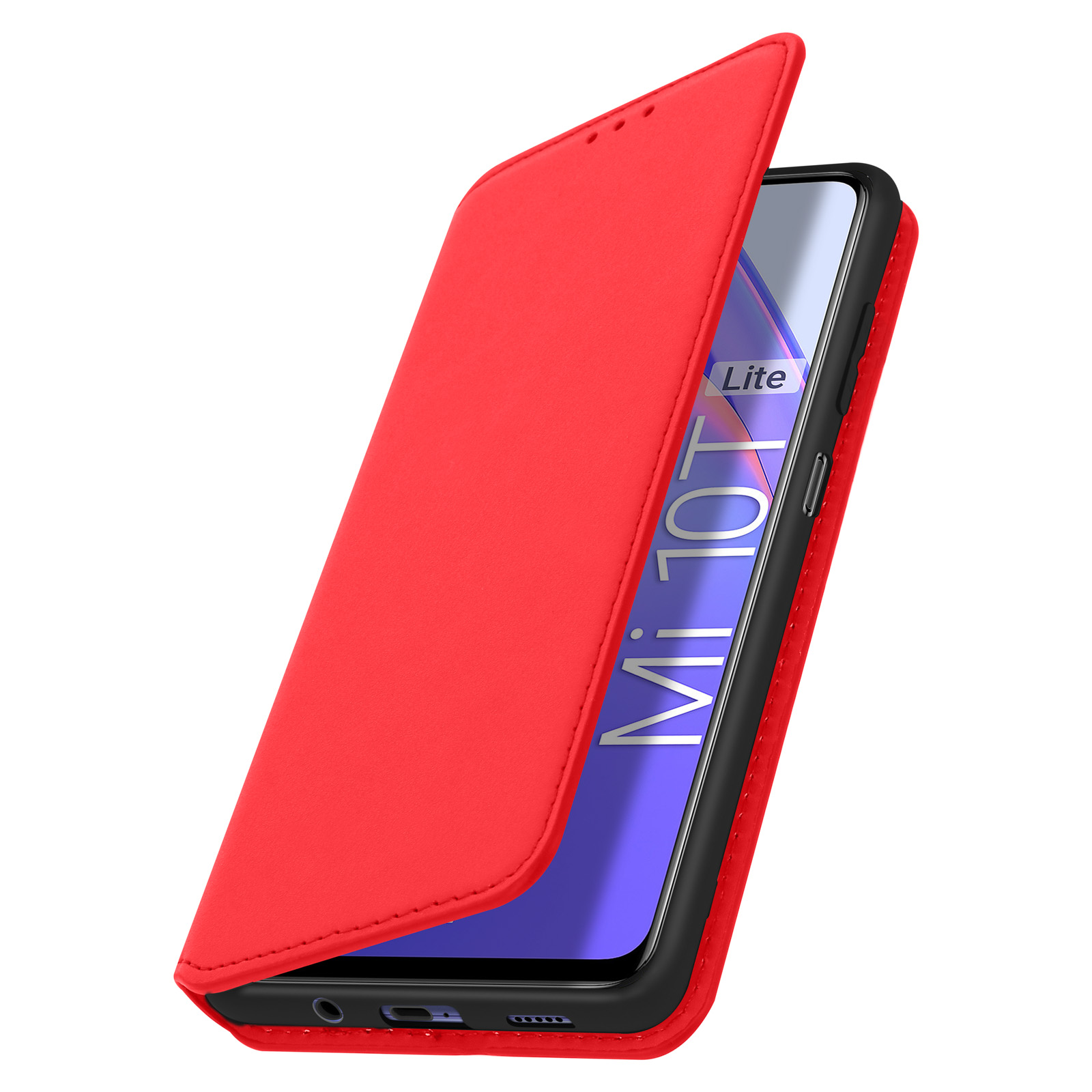 Elec Mi 10T Xiaomi, Lite, Bookcover, Series, AVIZAR Rot