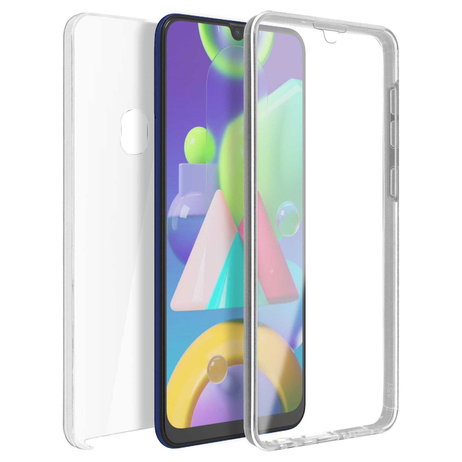 AVIZAR Rundumschutz Series, Full Cover, Transparent Samsung, Galaxy M30s