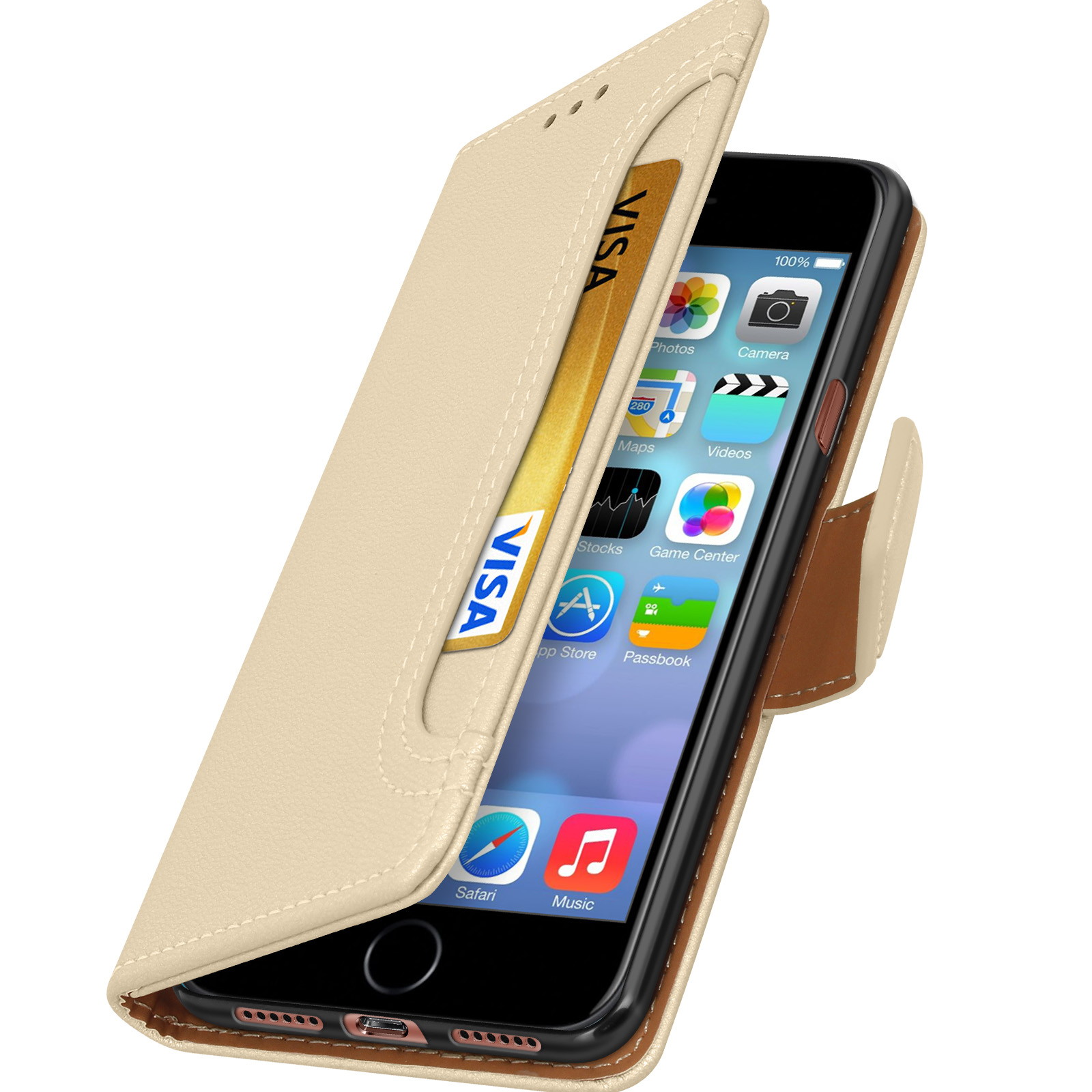 AVIZAR Vito Series, Bookcover, Apple, SE Gold iPhone 2022