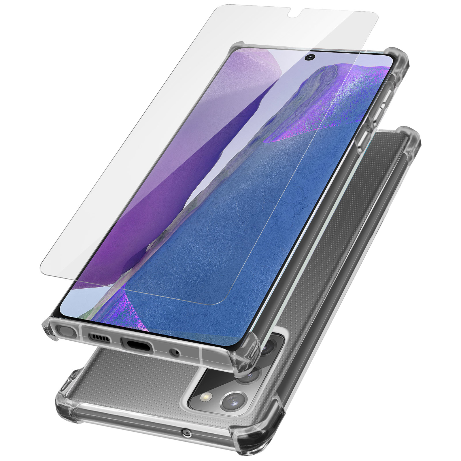 AVIZAR Prems Note Galaxy Series, 20, Transparent Samsung, Backcover