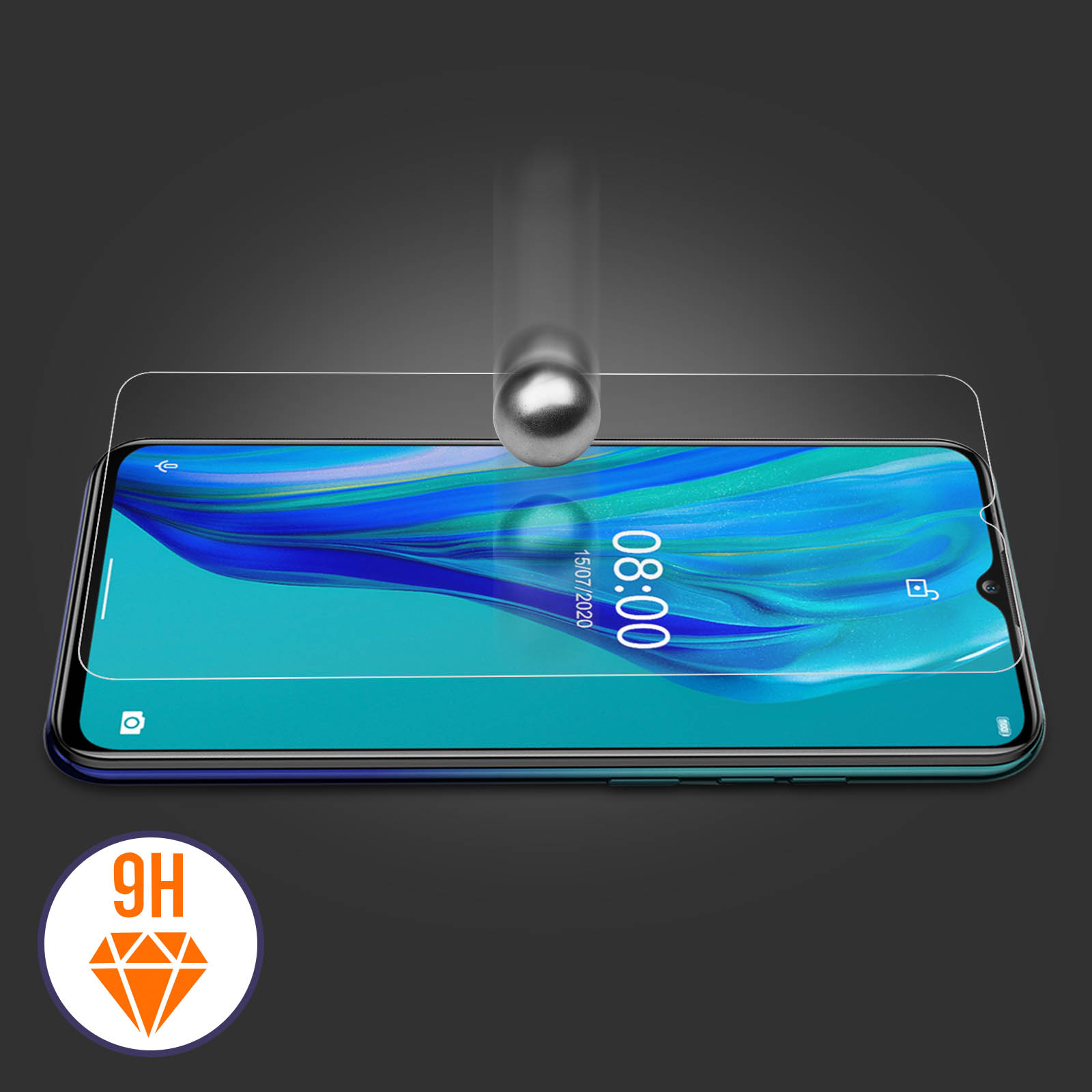 IMAK Glas mit Note 9H Glas-Folien(für 9P) Gehärtetes Ulefone Schutzfolie Härtegrad