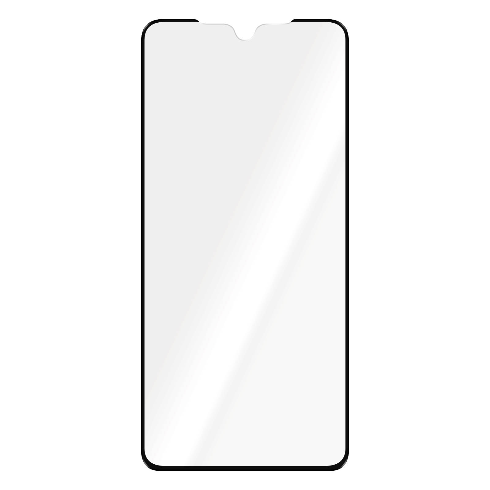 AVIZAR Gehärtetes Glas Schutzfolie 9H Galaxy Samsung Glas-Folien(für Schwarz Plus) Härtegrad, S21 Rand mit