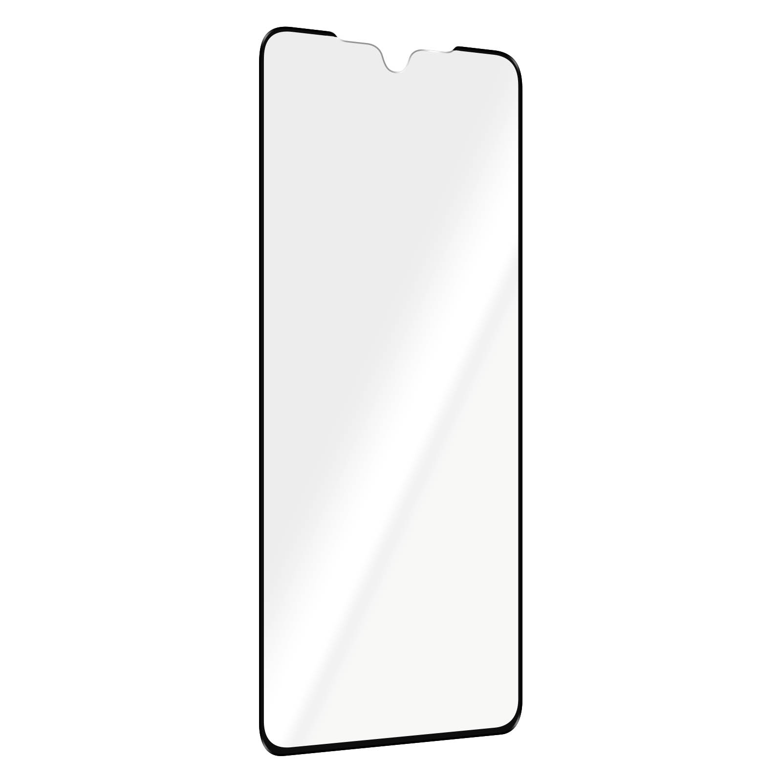 9H Rand AVIZAR Samsung Schwarz Schutzfolie S21) mit Gehärtetes Glas-Folien(für Härtegrad, Galaxy Glas