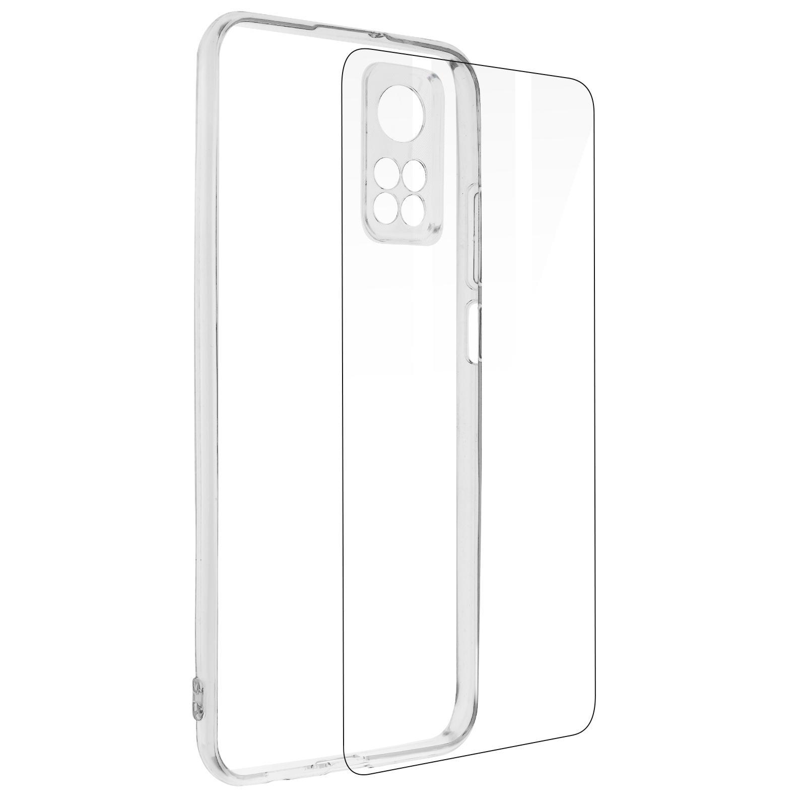 Transparent AVIZAR 10T Series, Set Xiaomi, Backcover, Mi Pro,