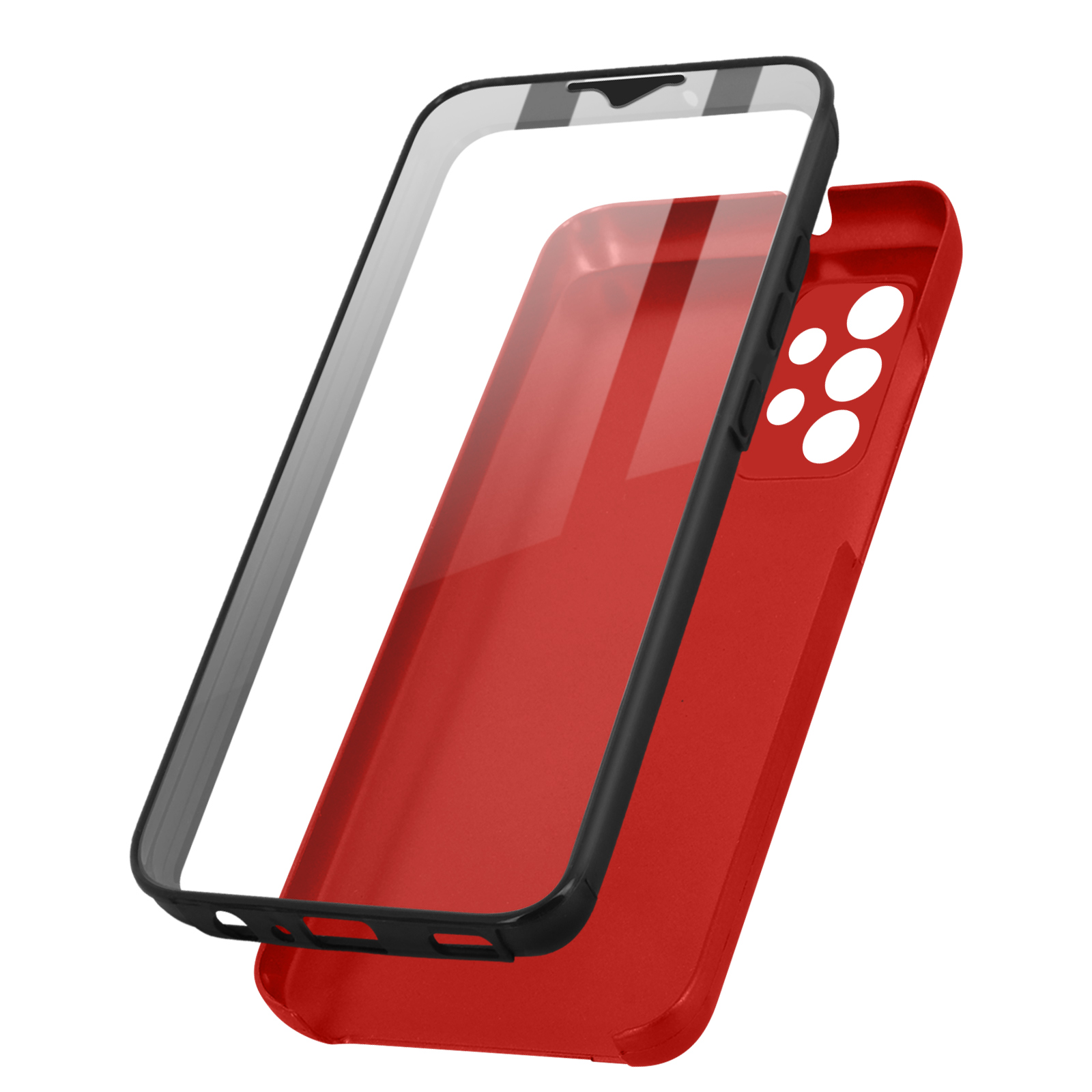 AVIZAR Rundumschutz Series, Full Samsung, Galaxy Cover, A32, Rot