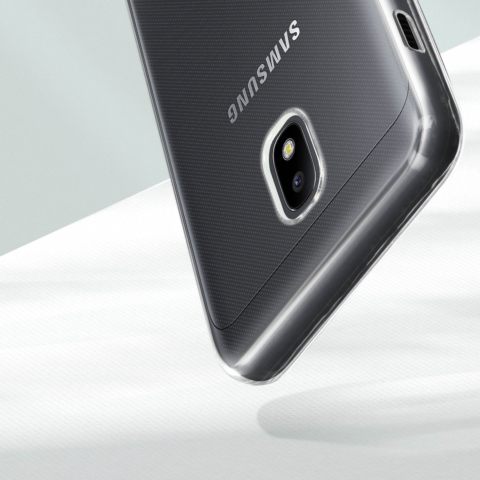 Set AVIZAR Galaxy J3 Series, Samsung, 2017, Transparent Backcover,
