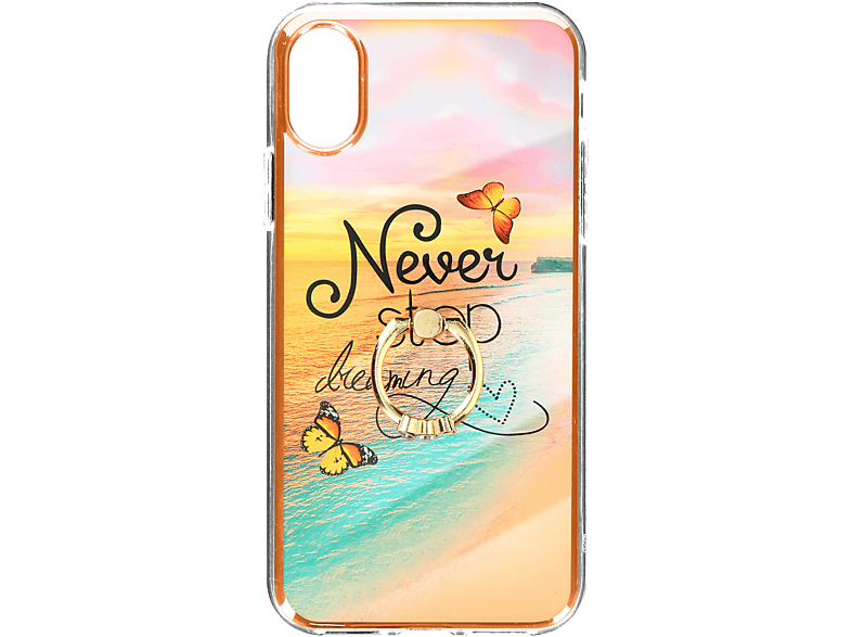 AVIZAR Never Stop Dreaming Series, Backcover, Apple, iPhone XS, Orange | Backcover