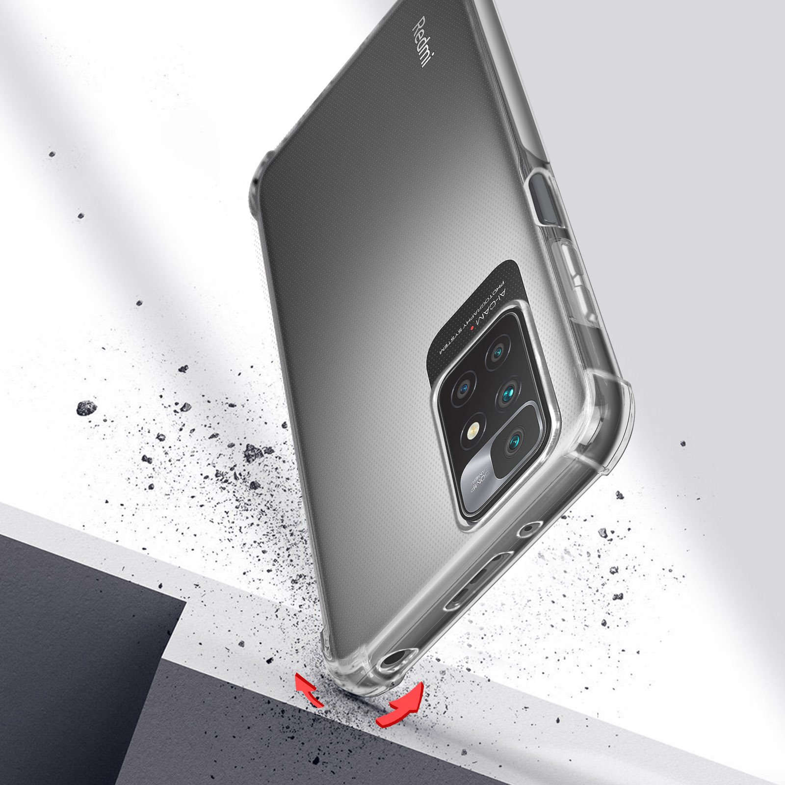 AVIZAR Backcover, Prems Xiaomi, 2022, Transparent Redmi Series, 10
