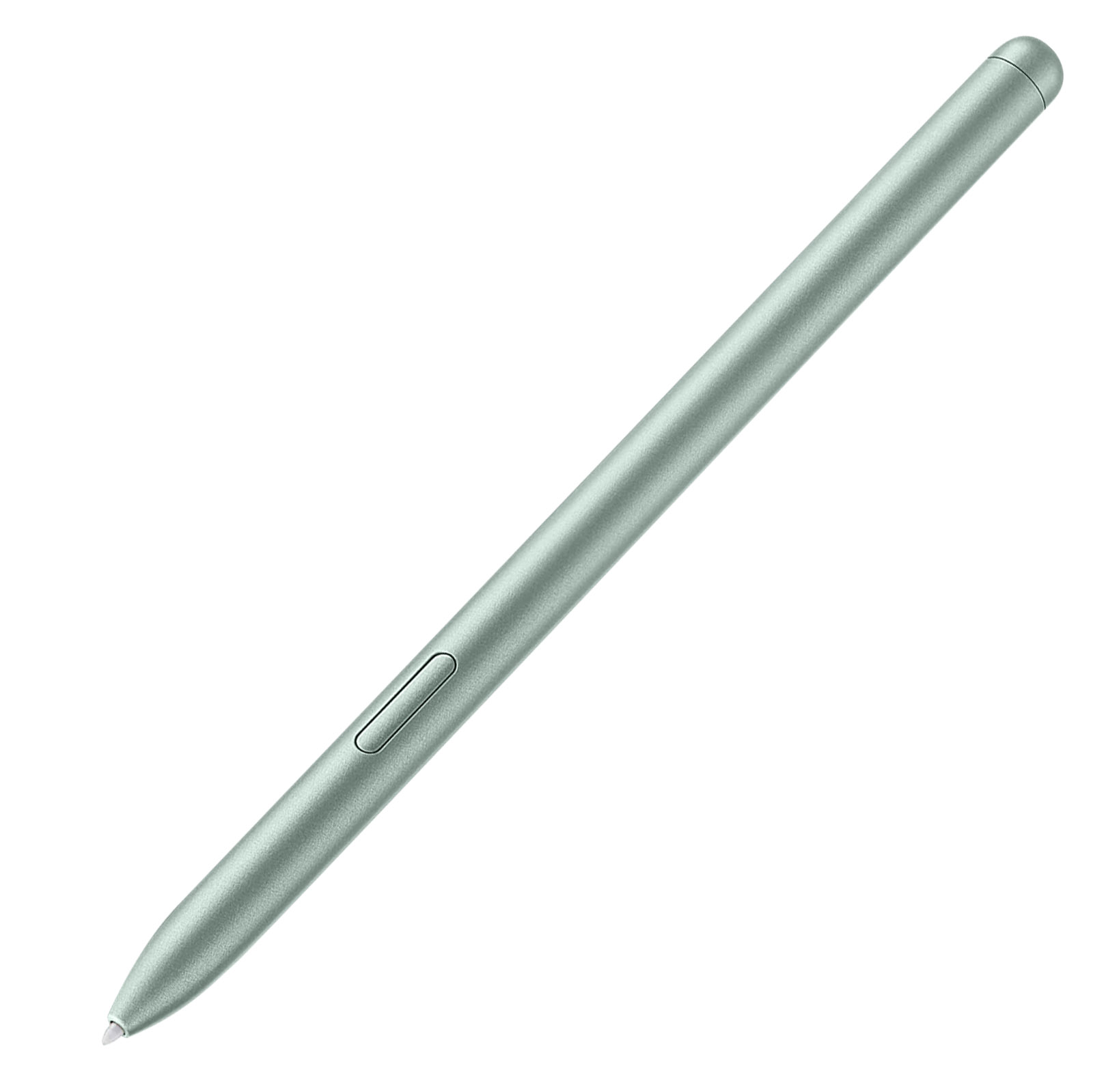 Ein Stift. Der Stift ist grün und hat einen Knopf.