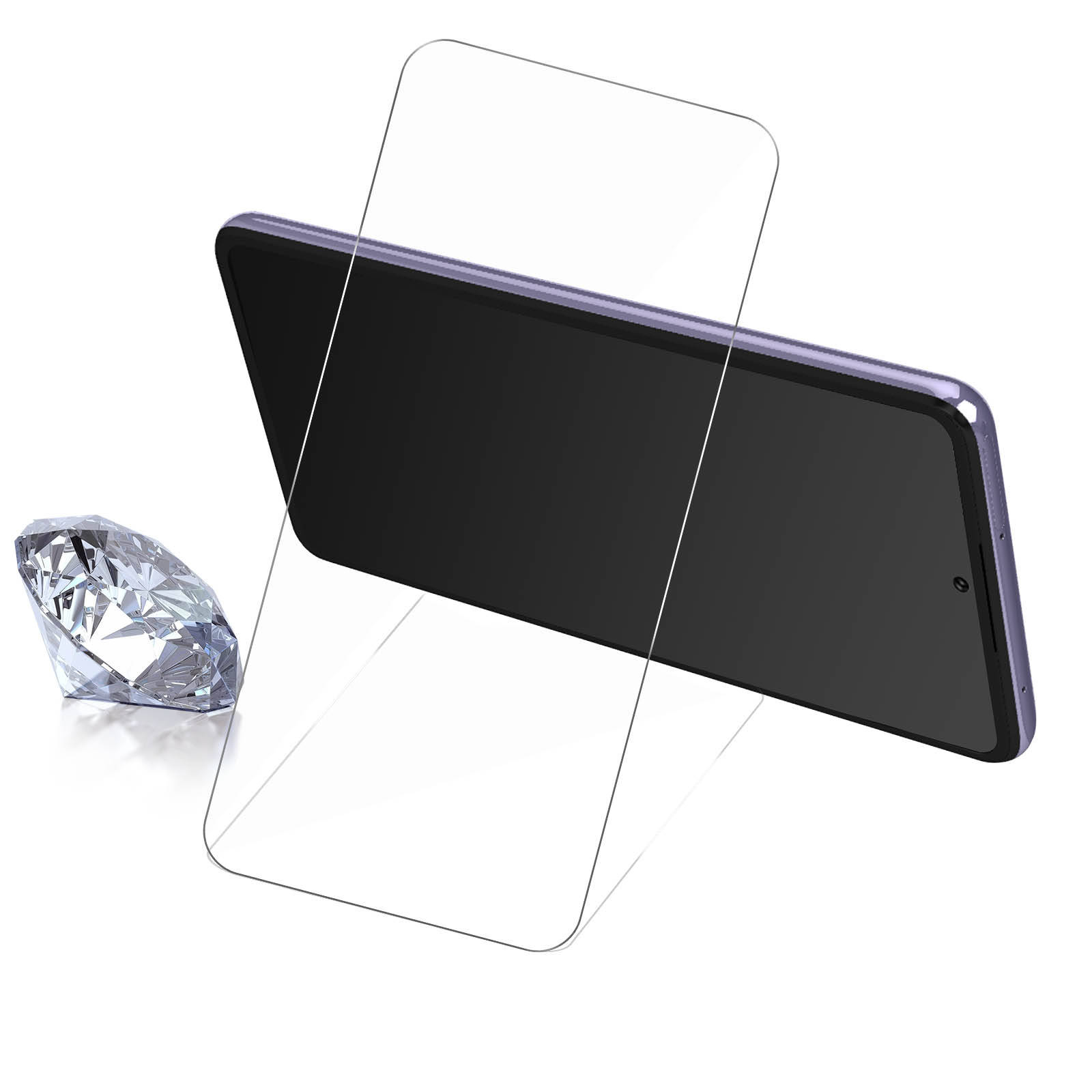 AVIZAR aus gehärtetem Glas A73 5G) Glas-Folien(für Galaxy Samsung