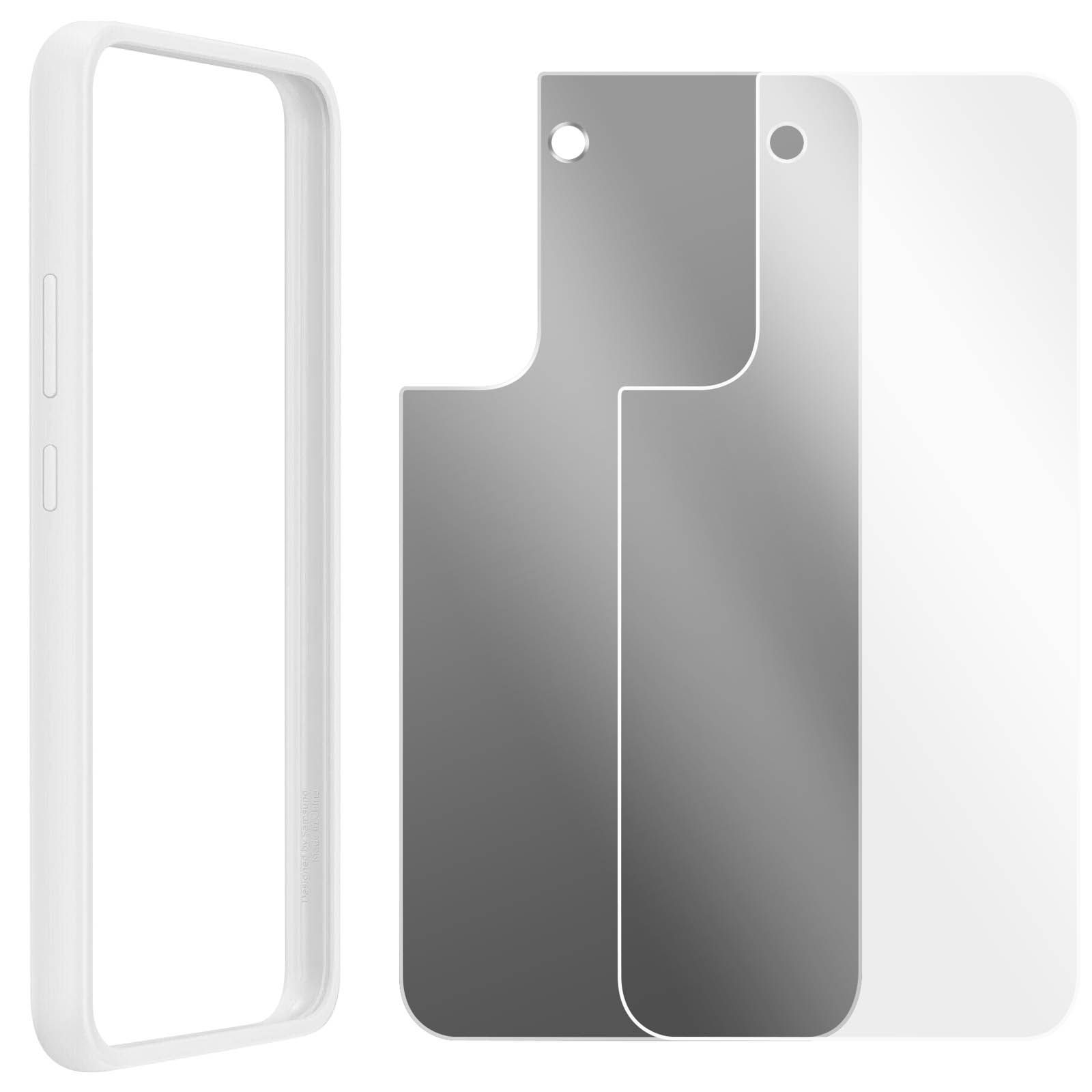 SAMSUNG Frame Cover Series, Plus, Galaxy Samsung, Weiß Backcover, S22