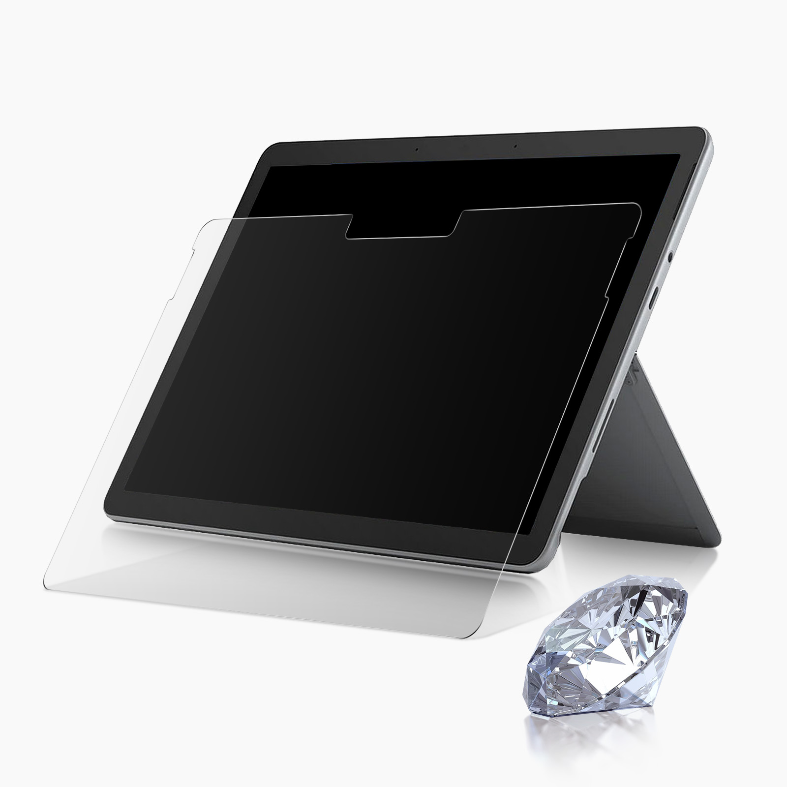 AVIZAR aus gehärtetem Glas Glas-Folien(für 4) Microsoft Go Surface
