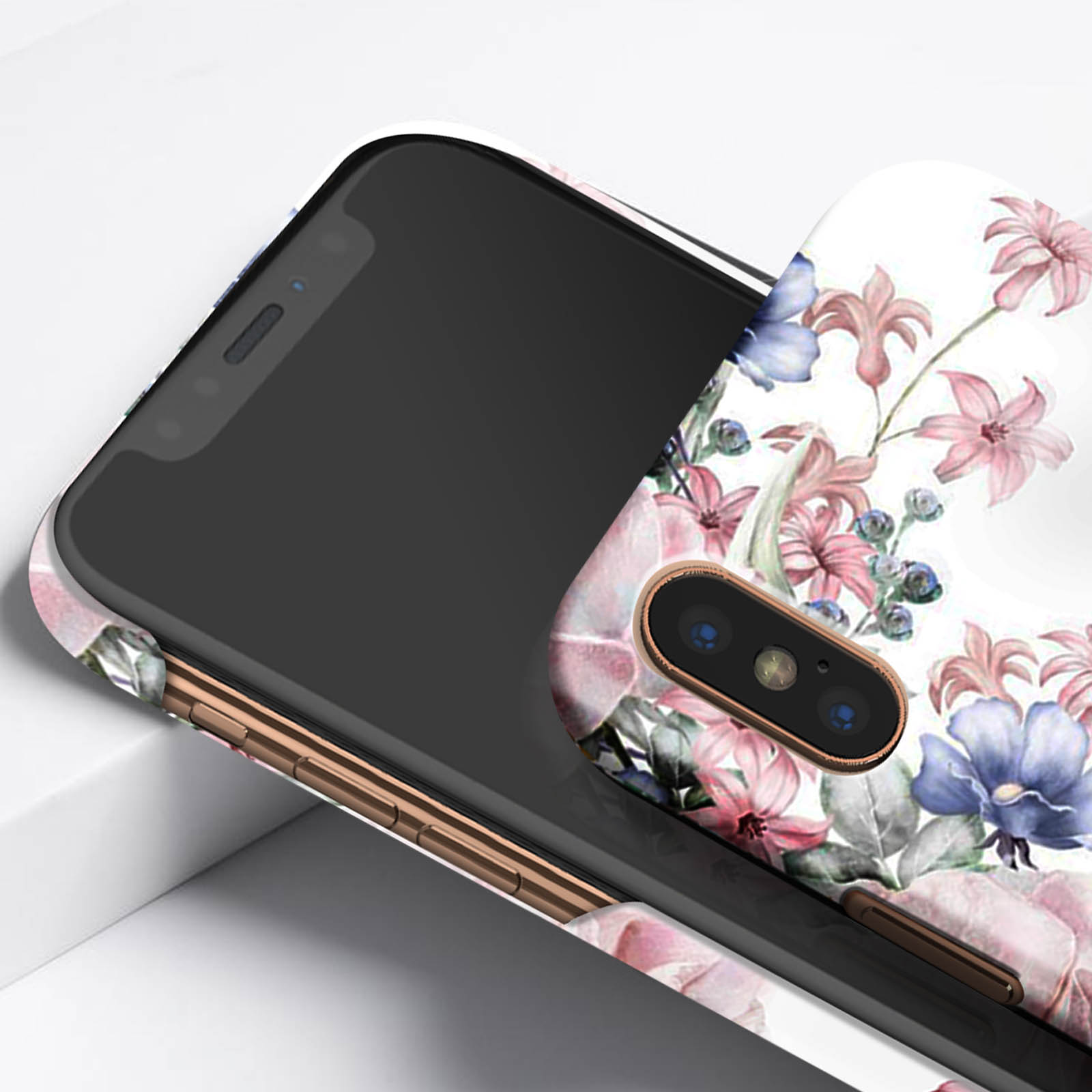 IDEAL OF SWEDEN Floral Backcover, Romance Apple, Series, XS, Rosa iPhone