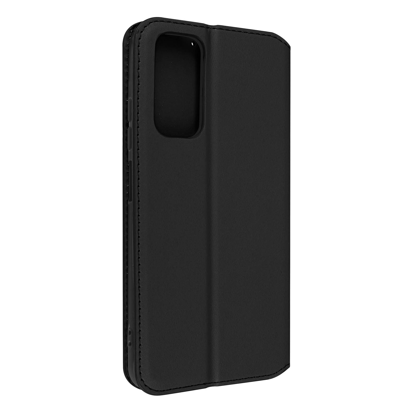 Coque de téléphone noire fermée.