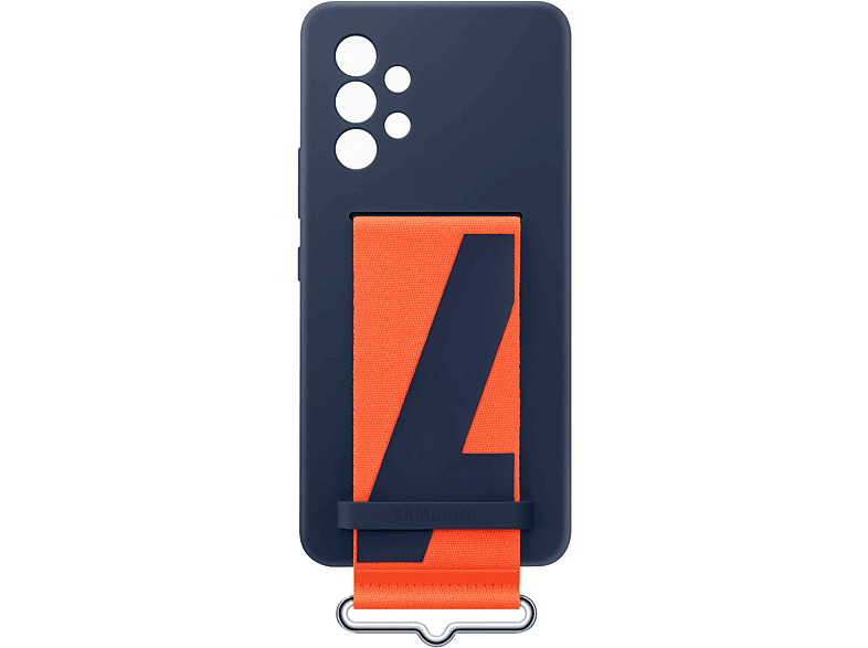 SAMSUNG Silicone Cover mit Strap Series Series, Backcover, Samsung, Galaxy A53 5G, Dunkelblau