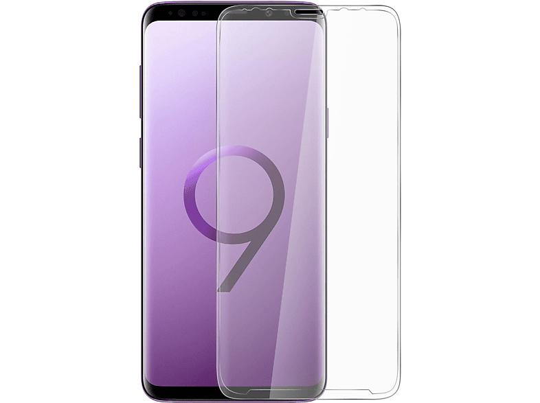 AVIZAR Gehärtetes Glas Schutzfolie mit 9H Härtegrad Glas-Folien(für Samsung Galaxy S9 Plus)