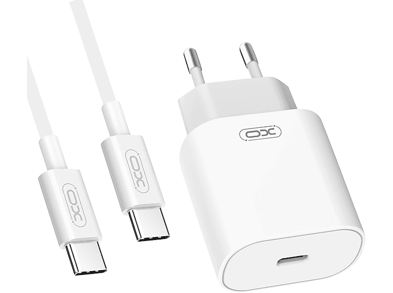 XO USB-C Kabel Ladegerät Universal, Weiß