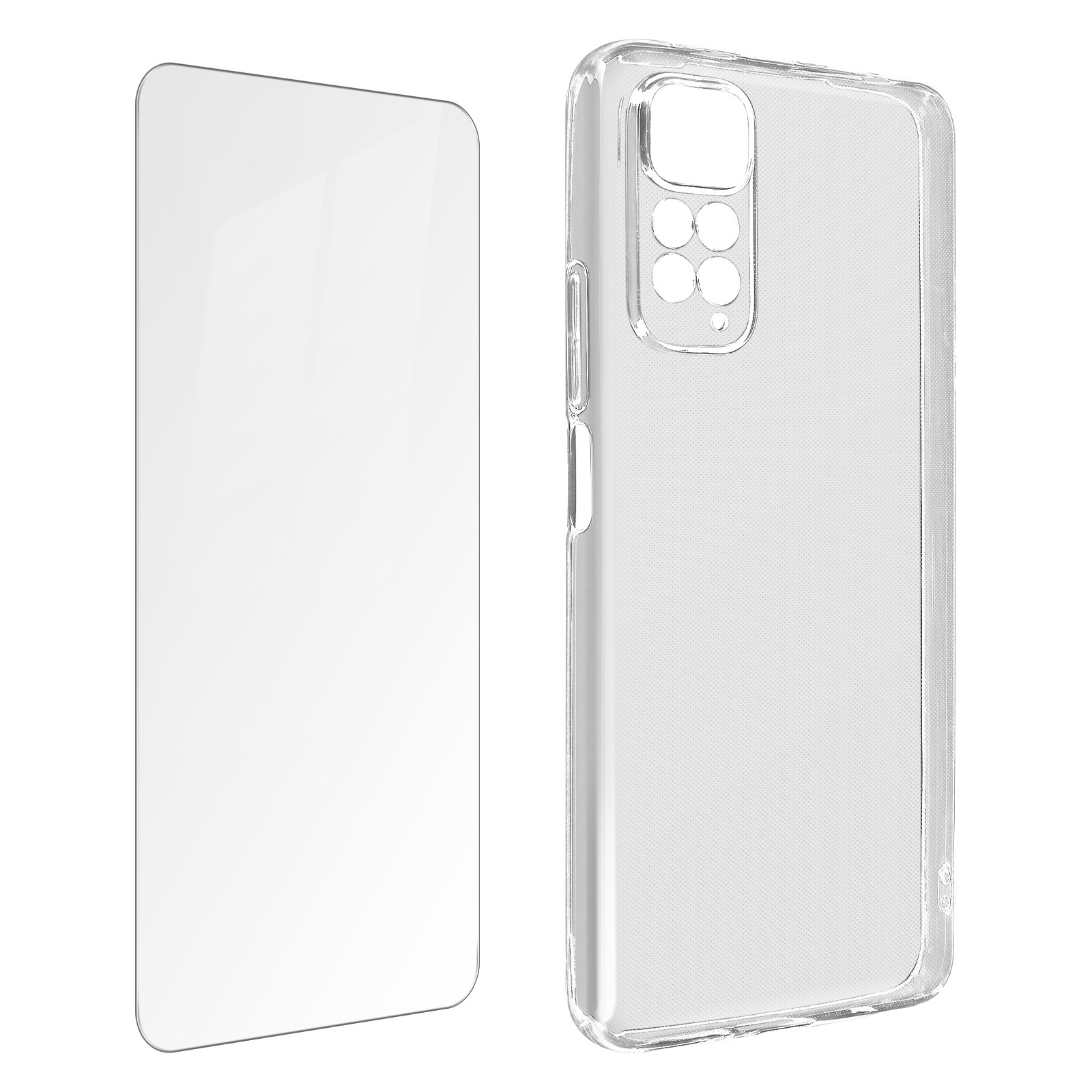 AVIZAR 360 Schutz, Folie Xiaomi, Note 11 5G, Series, Backcover, Hülle und Pro Redmi Transparent