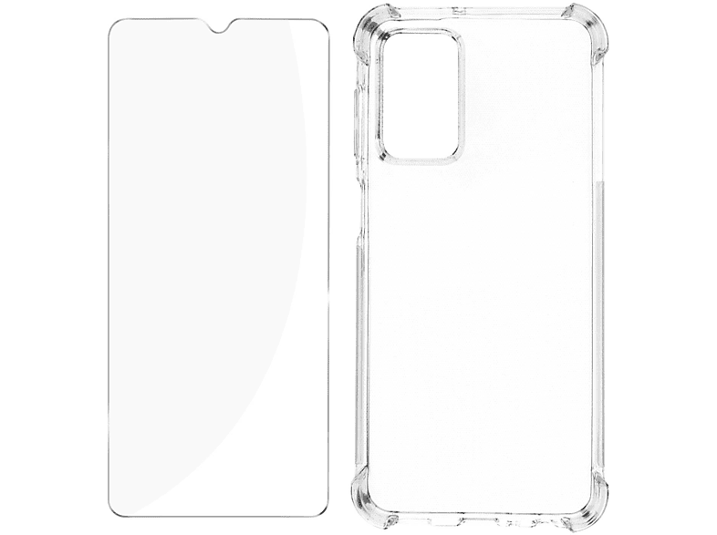 Galaxy Backcover, Schutz-Set: A23 AVIZAR + Folie Series, Transparent Hülle Samsung, 5G, Premium
