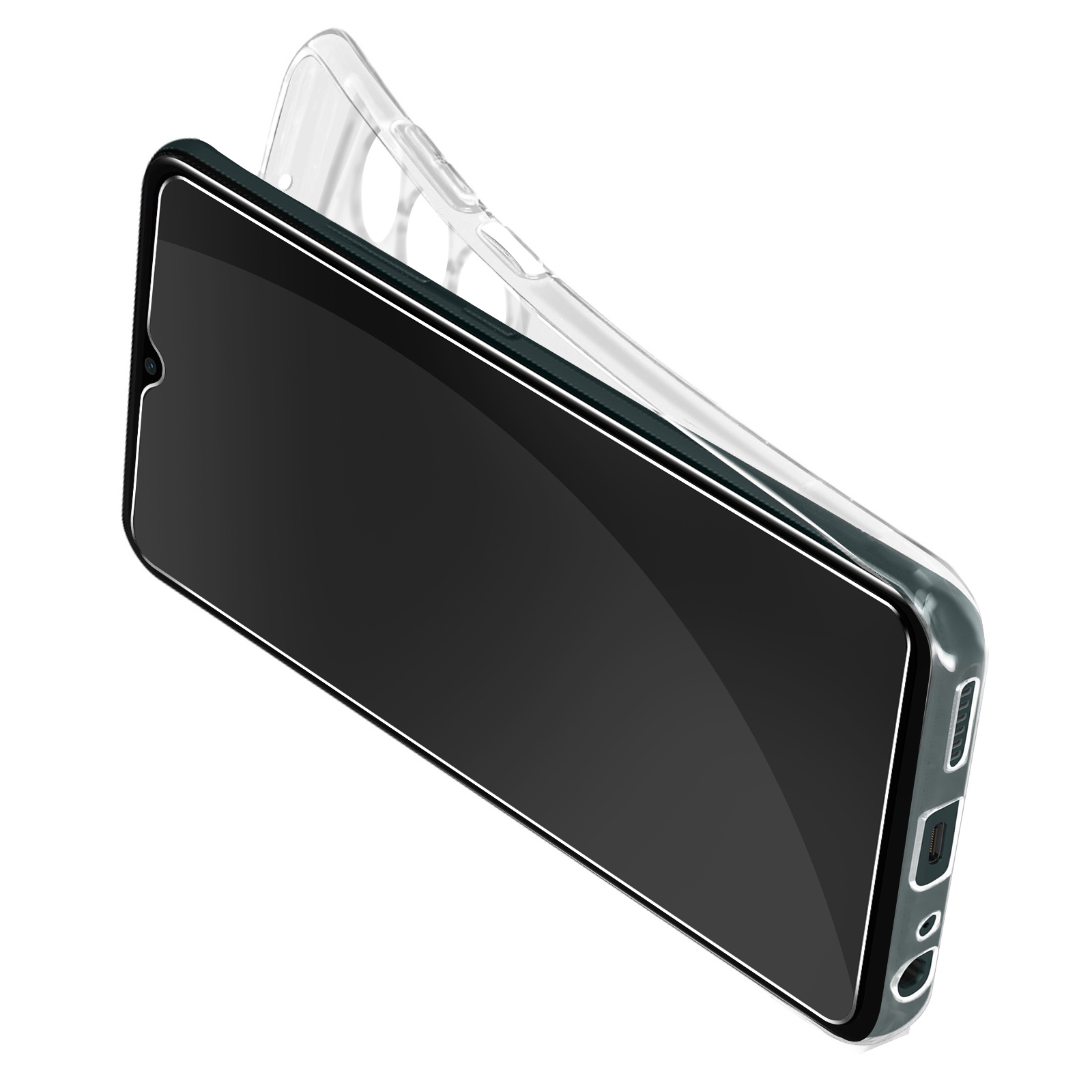 Folie Galaxy Samsung, und 5G, 360 Transparent Backcover, Hülle A23 Schutz, Series, AVIZAR