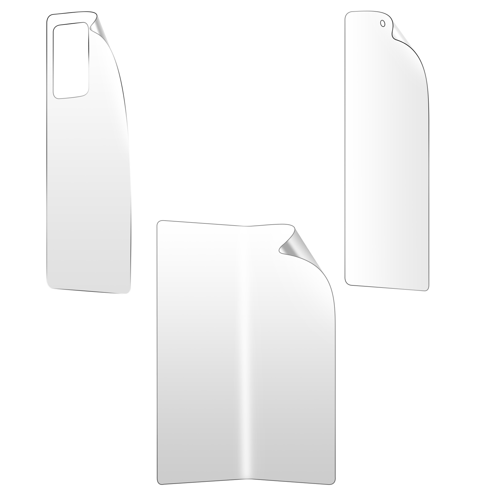 IMAK Flexibles Glas Schutzfolie mit Galaxy Z Beschichtung ölabweisender Samsung Schutzfolien(für 2) Fold