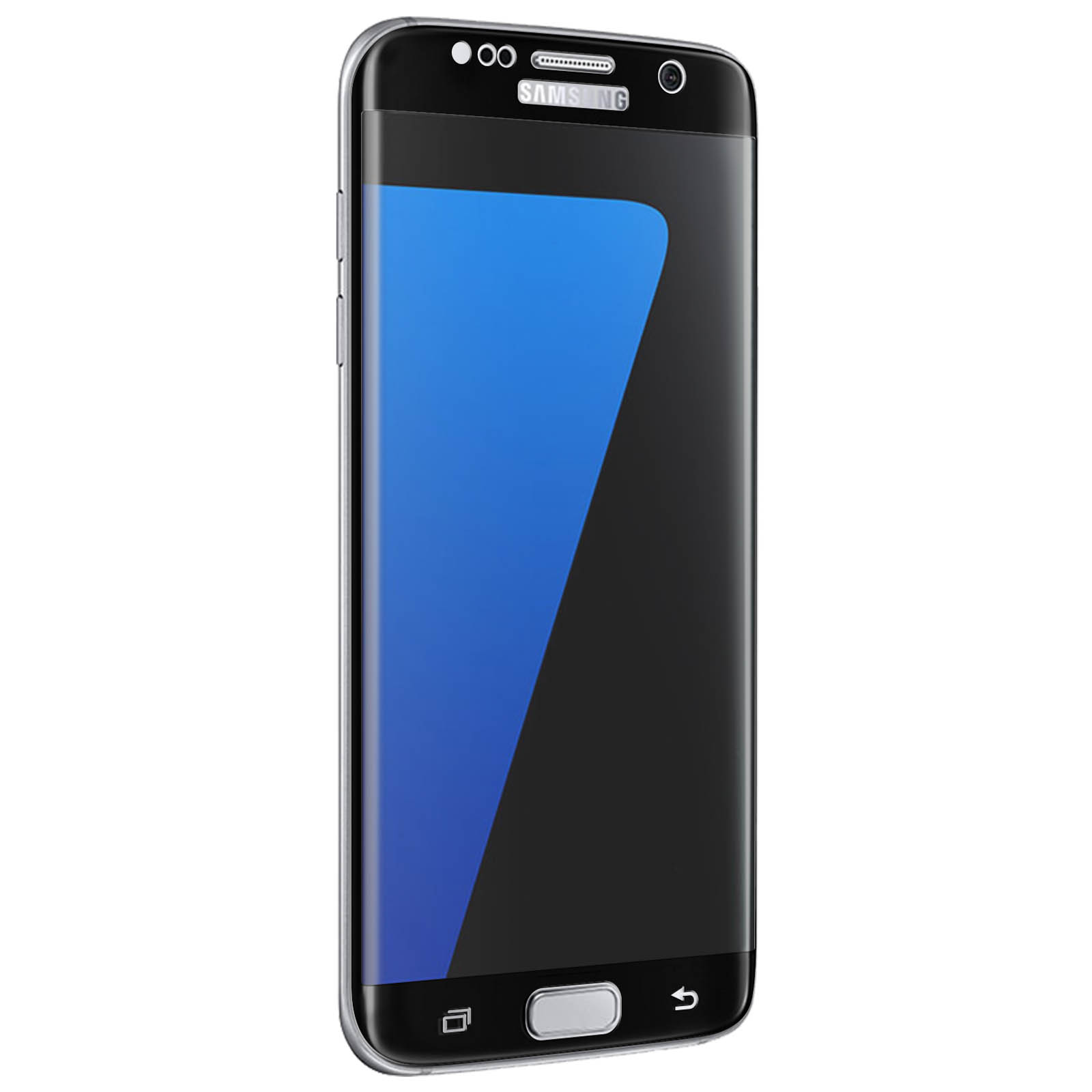 9H Edge) Rand AVIZAR Schwarz Schutzfolie S7 Galaxy Gehärtetes Glas mit Härtegrad, Samsung Glas-Folien(für