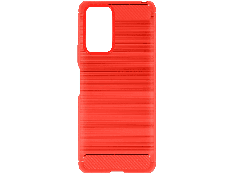 AVIZAR Carbrush Series, Backcover, Xiaomi, Redmi Note 10 Pro, Rot