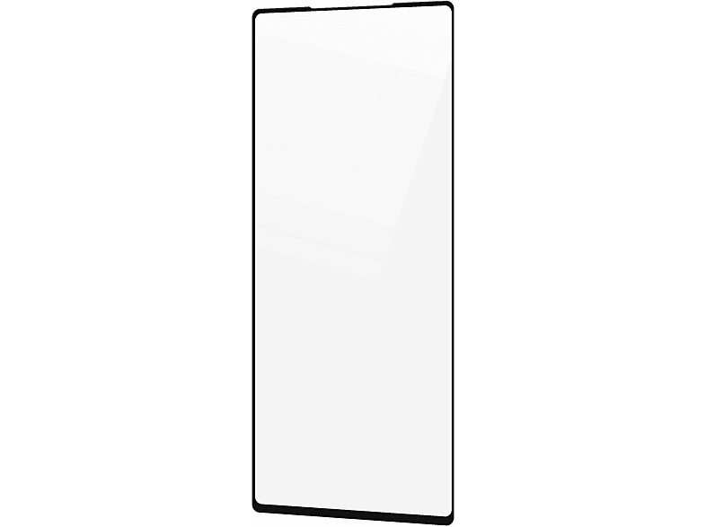 AVIZAR Gehärtetes Glas Schutzfolie mit Pixel Härtegrad, Google Schwarz 9H Glas-Folien(für 6) Rand