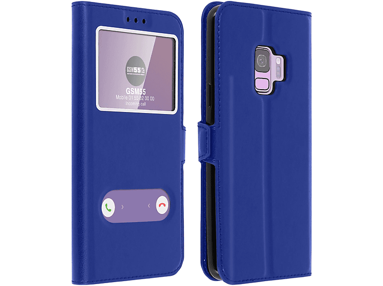 Blau Bookcover, Samsung, Towind Galaxy Series, AVIZAR S9,