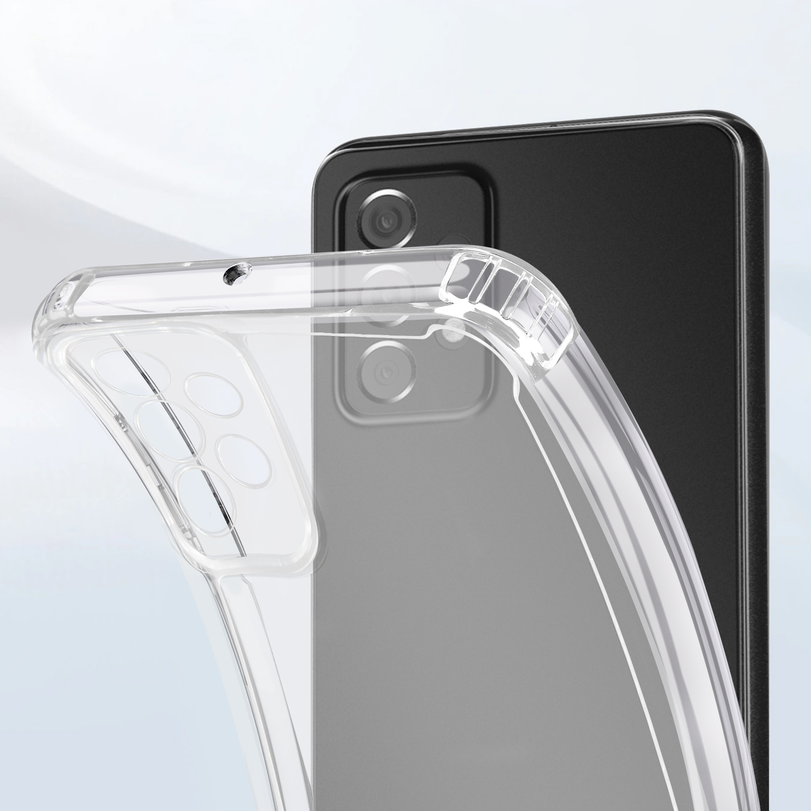 AVIZAR Samsung, Perfect Transparent Backcover, 5G, Galaxy A53 Series,