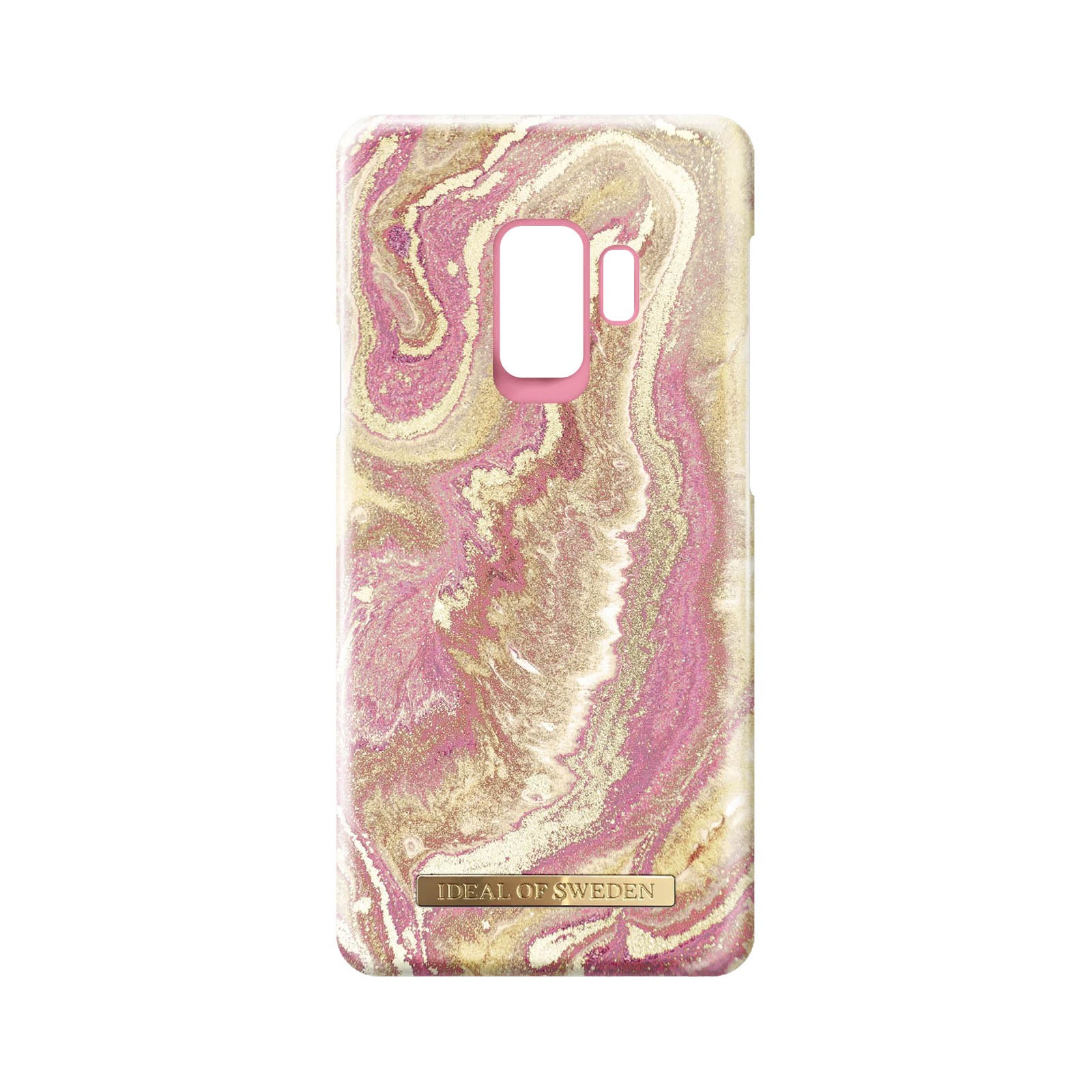 IDEAL OF Samsung, Marble Series, Golden Hülle SWEDEN Blush Rosa Galaxy S9, Backcover