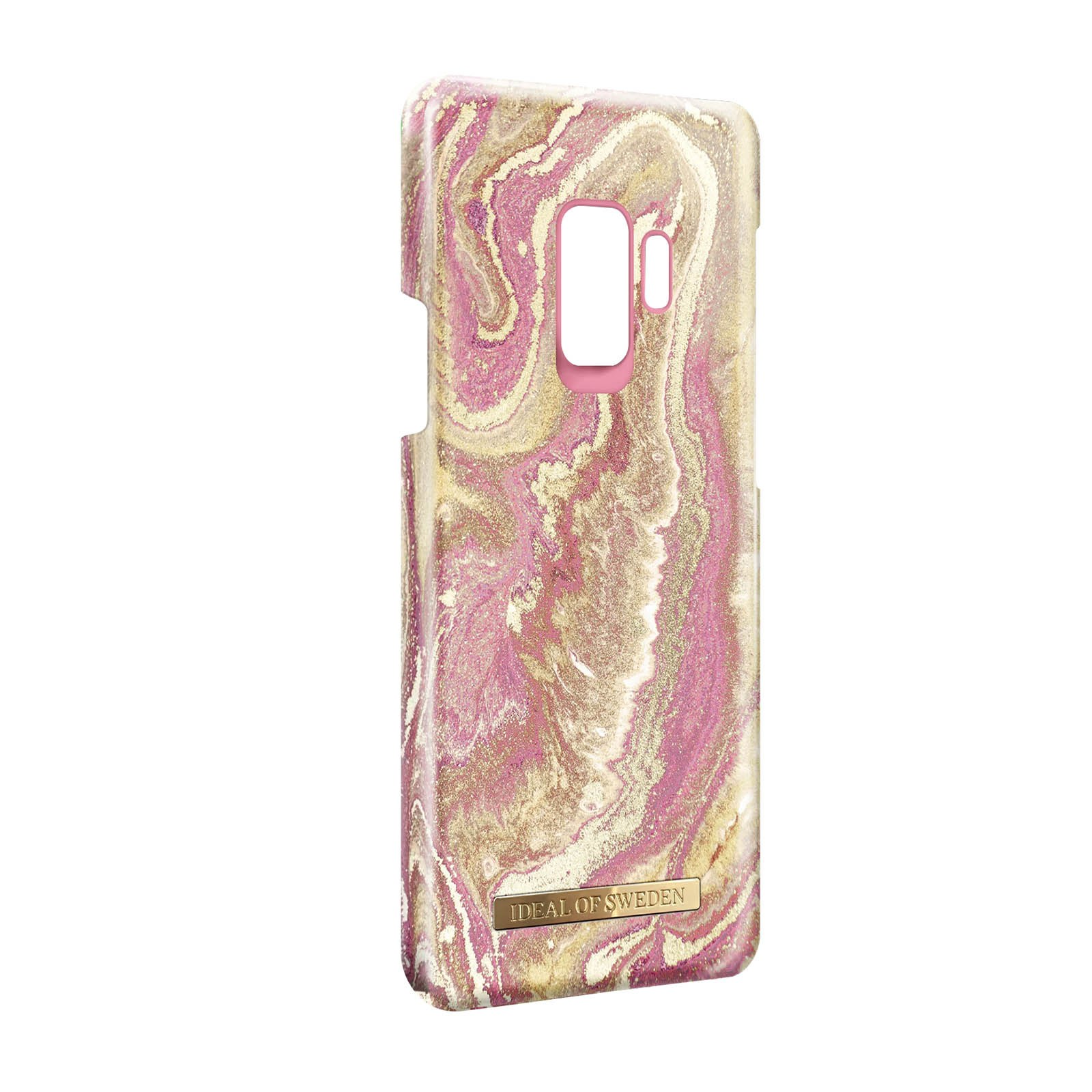 IDEAL OF SWEDEN Golden Blush Galaxy Series, Hülle Samsung, S9, Rosa Backcover, Marble