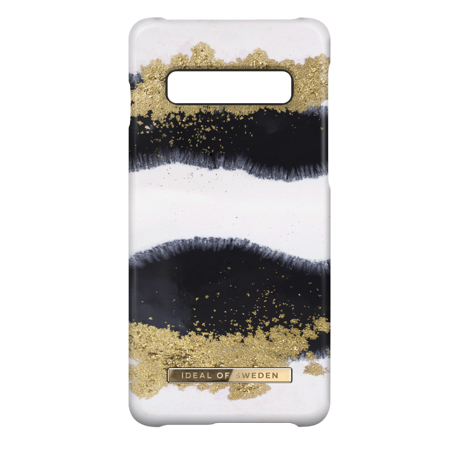 S10, SWEDEN Samsung, Gold IDEAL Licorice Gleaming Series, OF Backcover, Galaxy