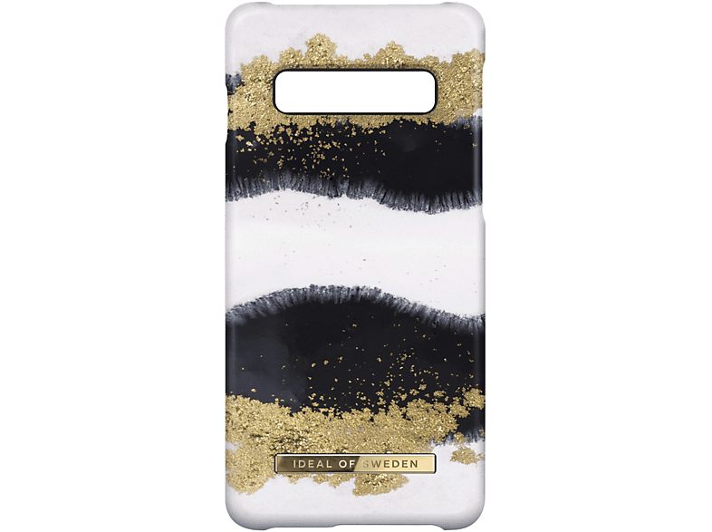 IDEAL OF SWEDEN Gleaming Licorice Series, Backcover, Samsung, Galaxy S10, Gold