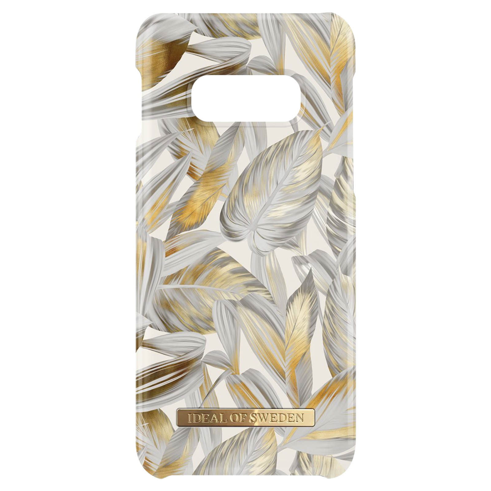 IDEAL OF SWEDEN Platinum Leaves Samsung, S10e, Hülle Series, Backcover, Galaxy Silber